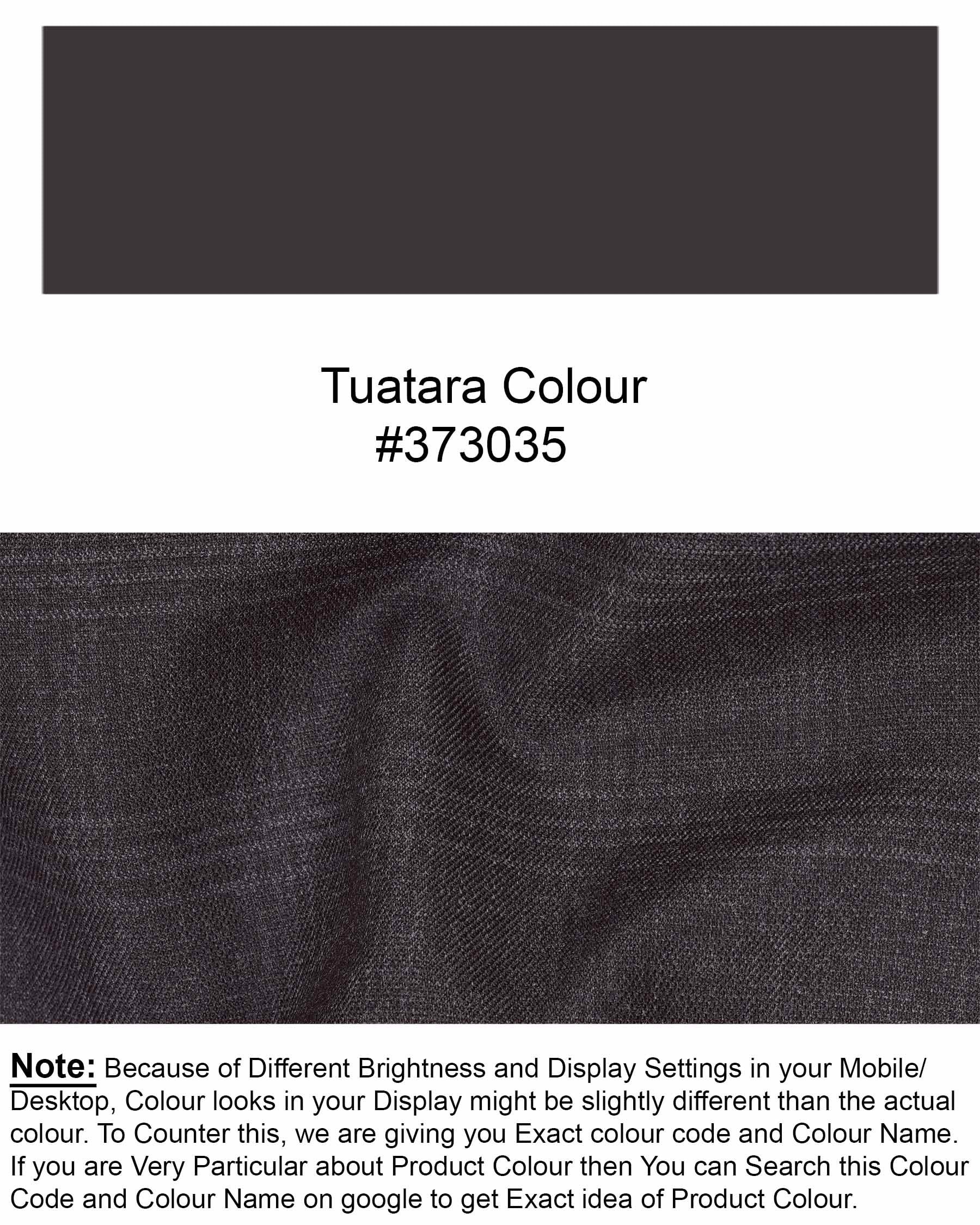 Tuatara Gray Subtle windowpanew Double Breasted Suit