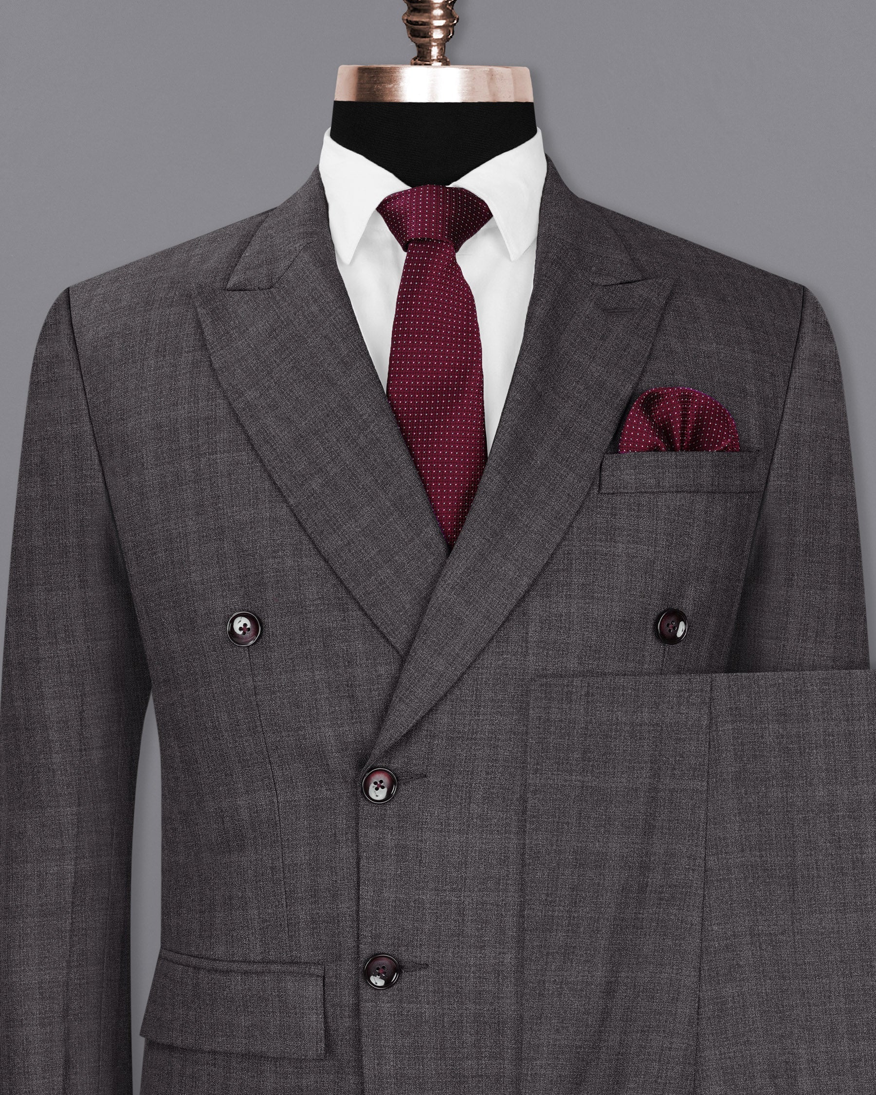 Iridium Gray Double-Breasted Suit