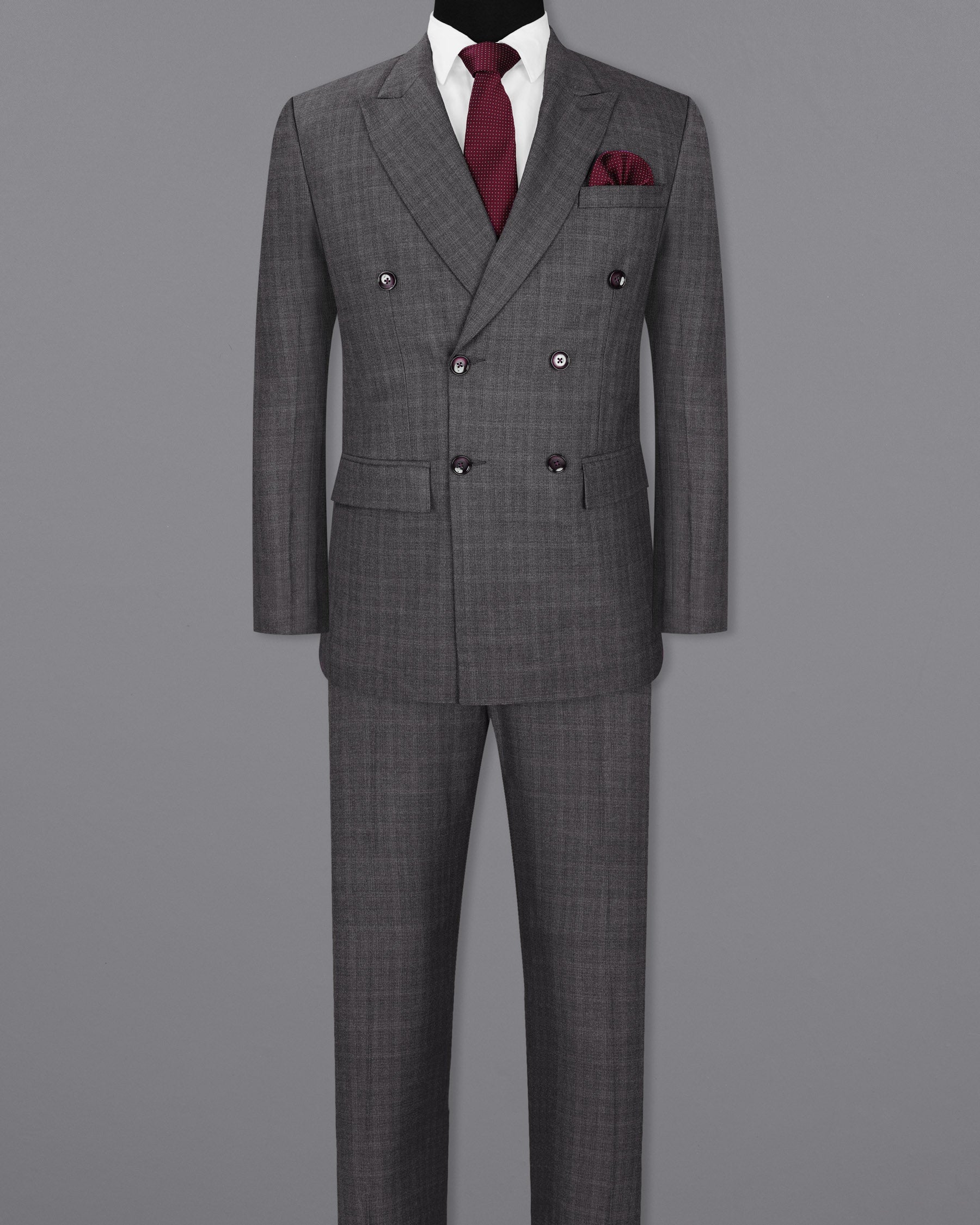 Iridium Gray Double-Breasted Suit