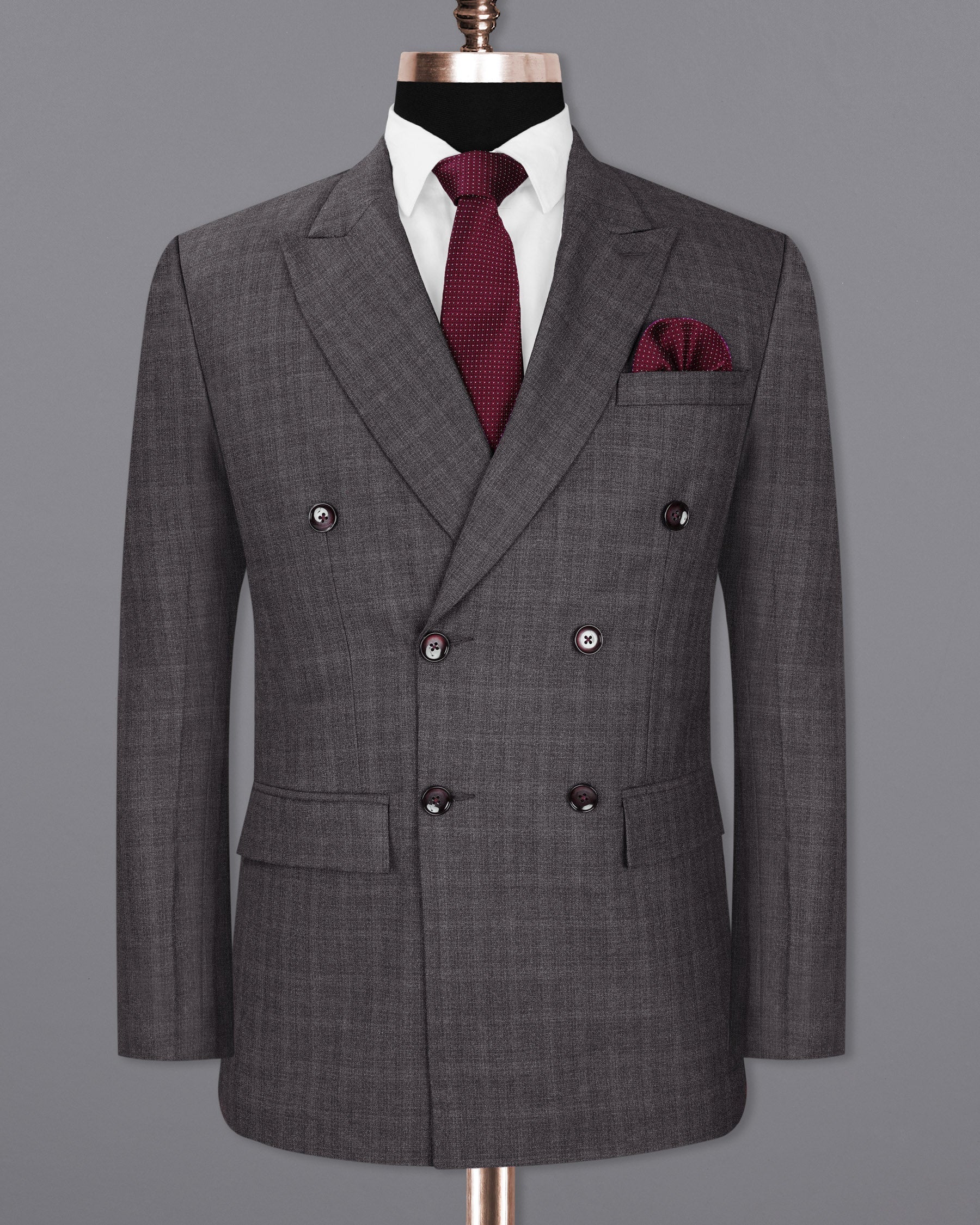 Iridium Gray Double-Breasted Suit