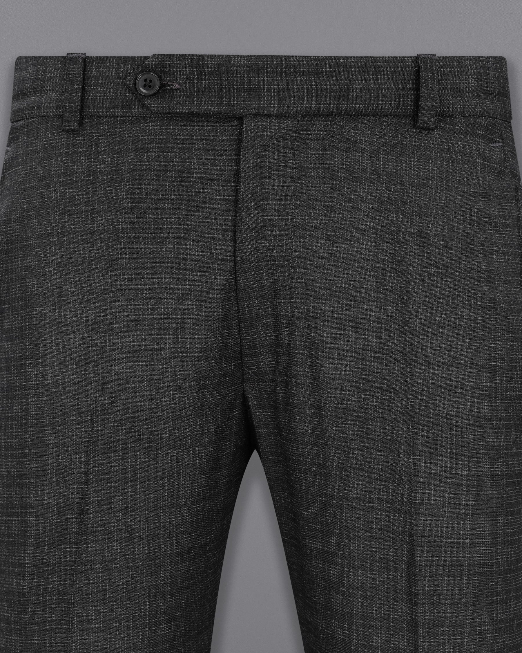 Zeus Gray Plaid Double Breasted Suit