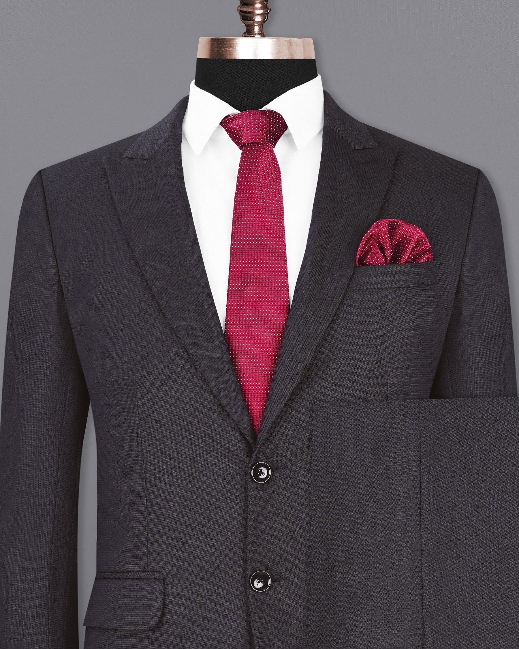 Gravel Gray Single Breasted Suit