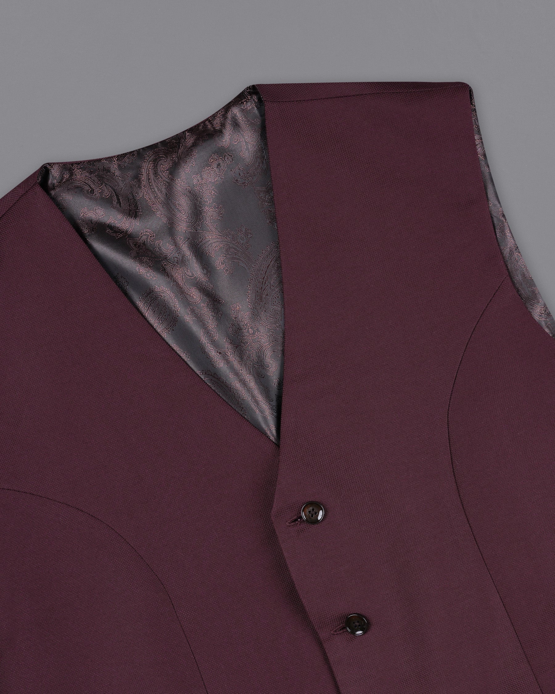 Cocoa Bean Maroon Double Breasted Suit