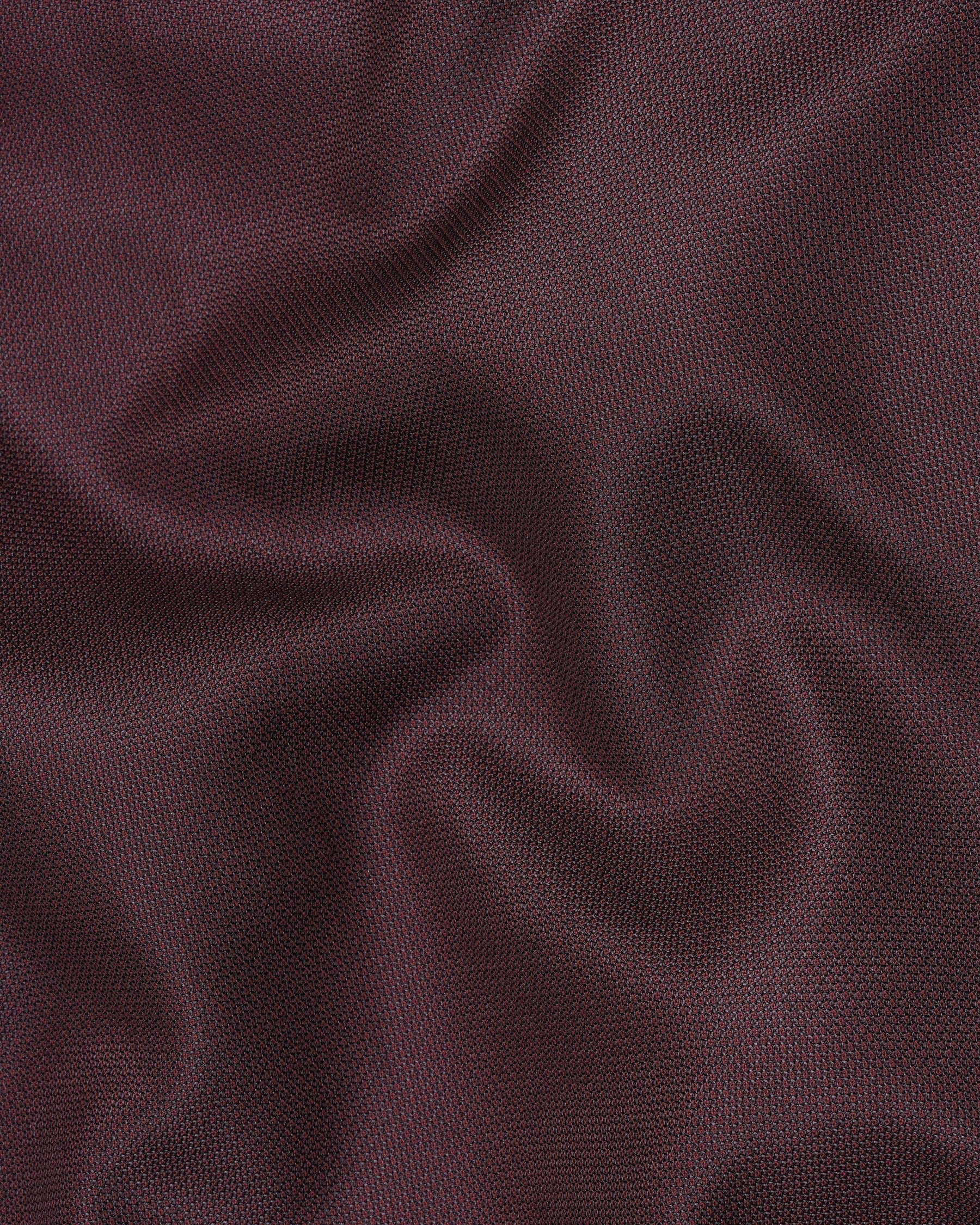 Taupe Maroon Single Breasted Suit