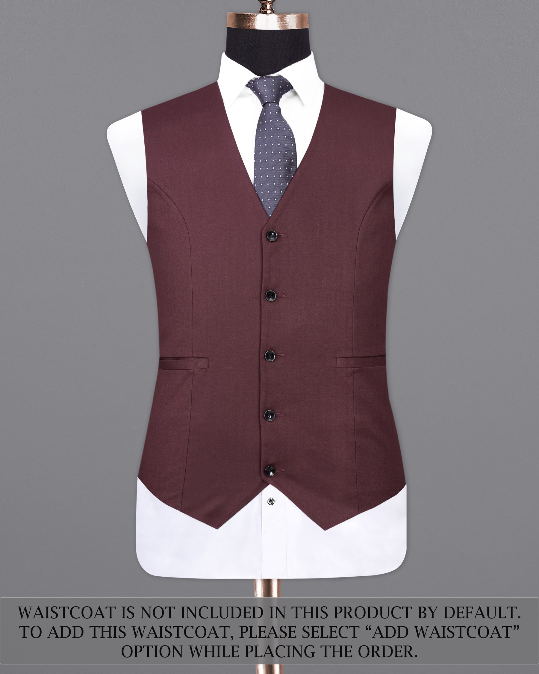 Matterhorn Maroon Double Breasted Suit