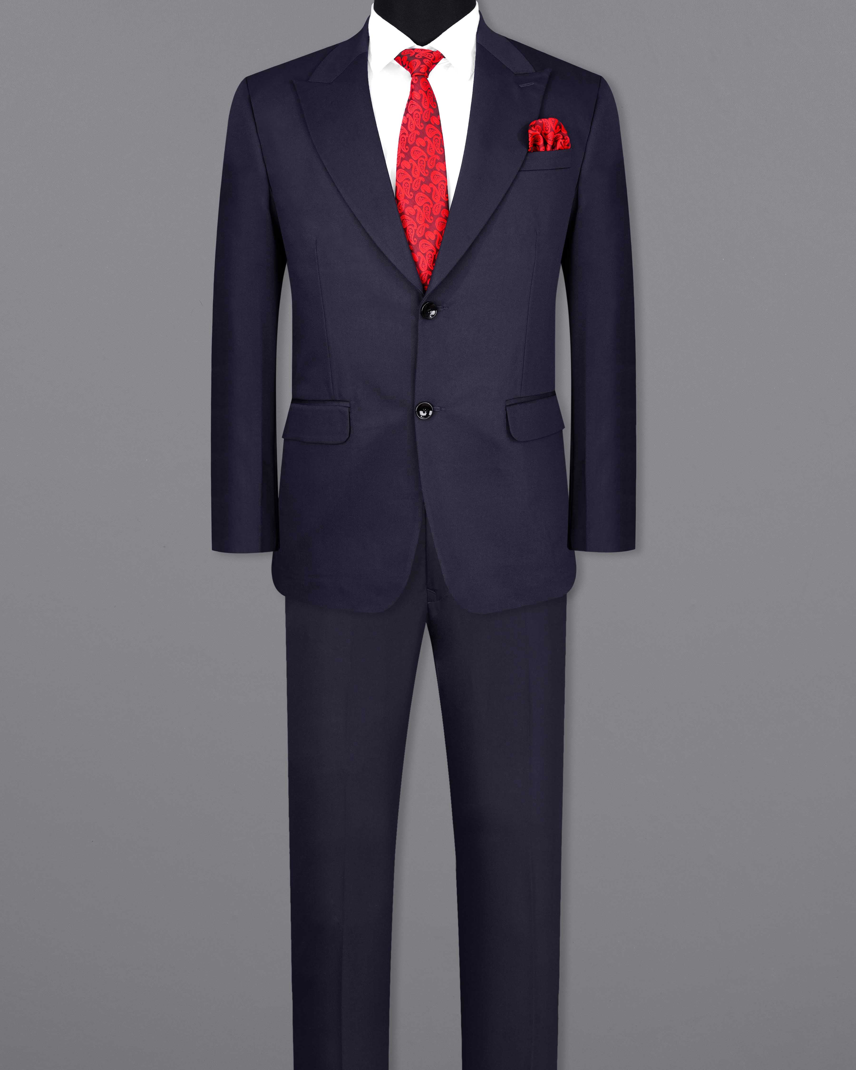 Haiti Blue Single Breasted Suit