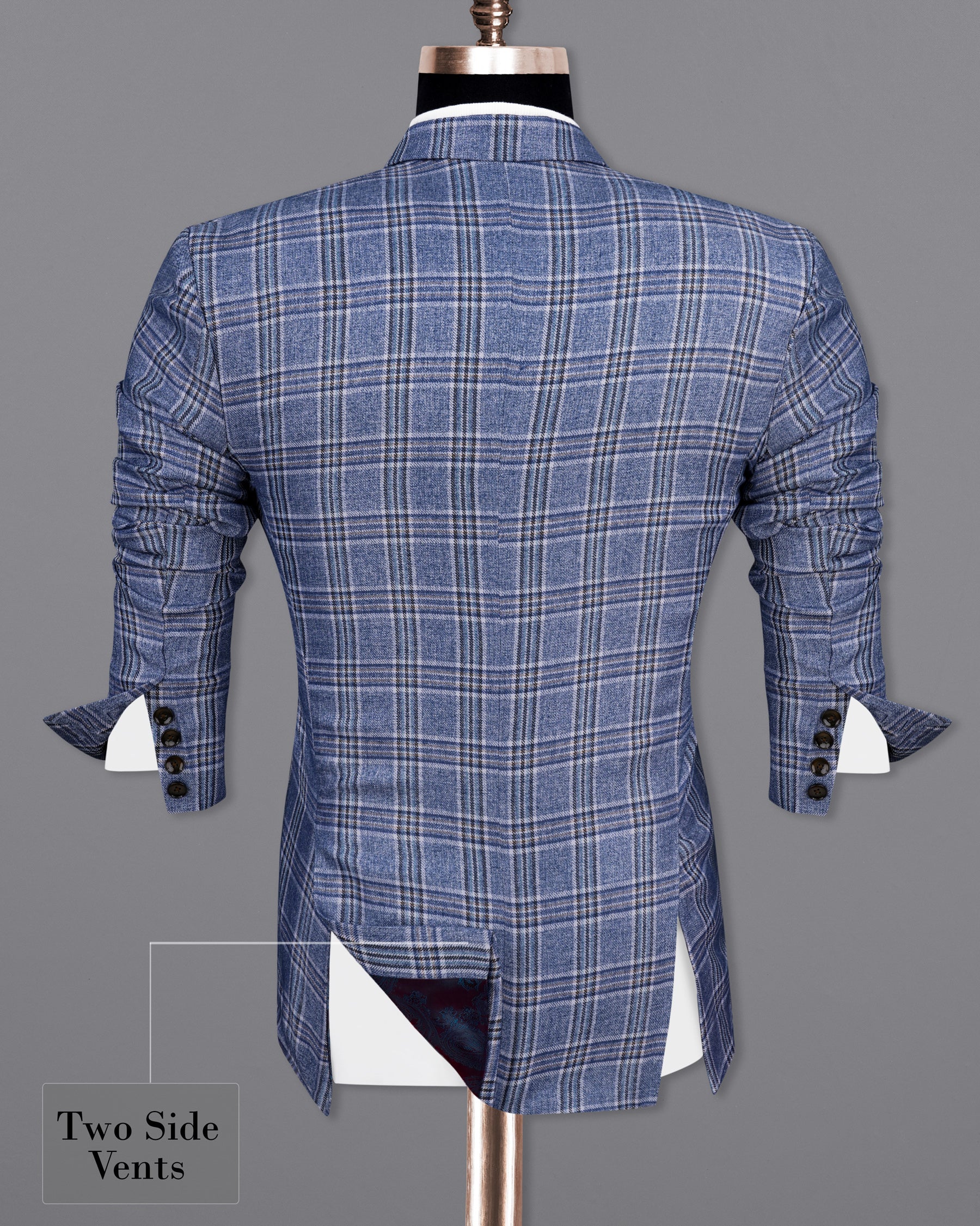 Bayoux Blue Plaid Double Breasted Suit  ST2143-DB-36, ST2143-DB-38, ST2143-DB-40, ST2143-DB-42, ST2143-DB-44, ST2143-DB-46, ST2143-DB-48, ST2143-DB-50, ST2143-DB-52, ST2143-DB-54, ST2143-DB-56, ST2143-DB-58, ST2143-DB-60
