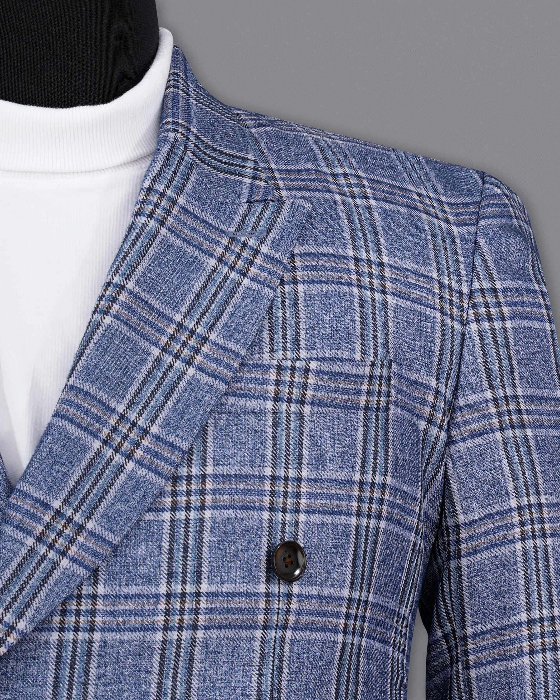 Bayoux Blue Plaid Double Breasted Suit  ST2143-DB-36, ST2143-DB-38, ST2143-DB-40, ST2143-DB-42, ST2143-DB-44, ST2143-DB-46, ST2143-DB-48, ST2143-DB-50, ST2143-DB-52, ST2143-DB-54, ST2143-DB-56, ST2143-DB-58, ST2143-DB-60
