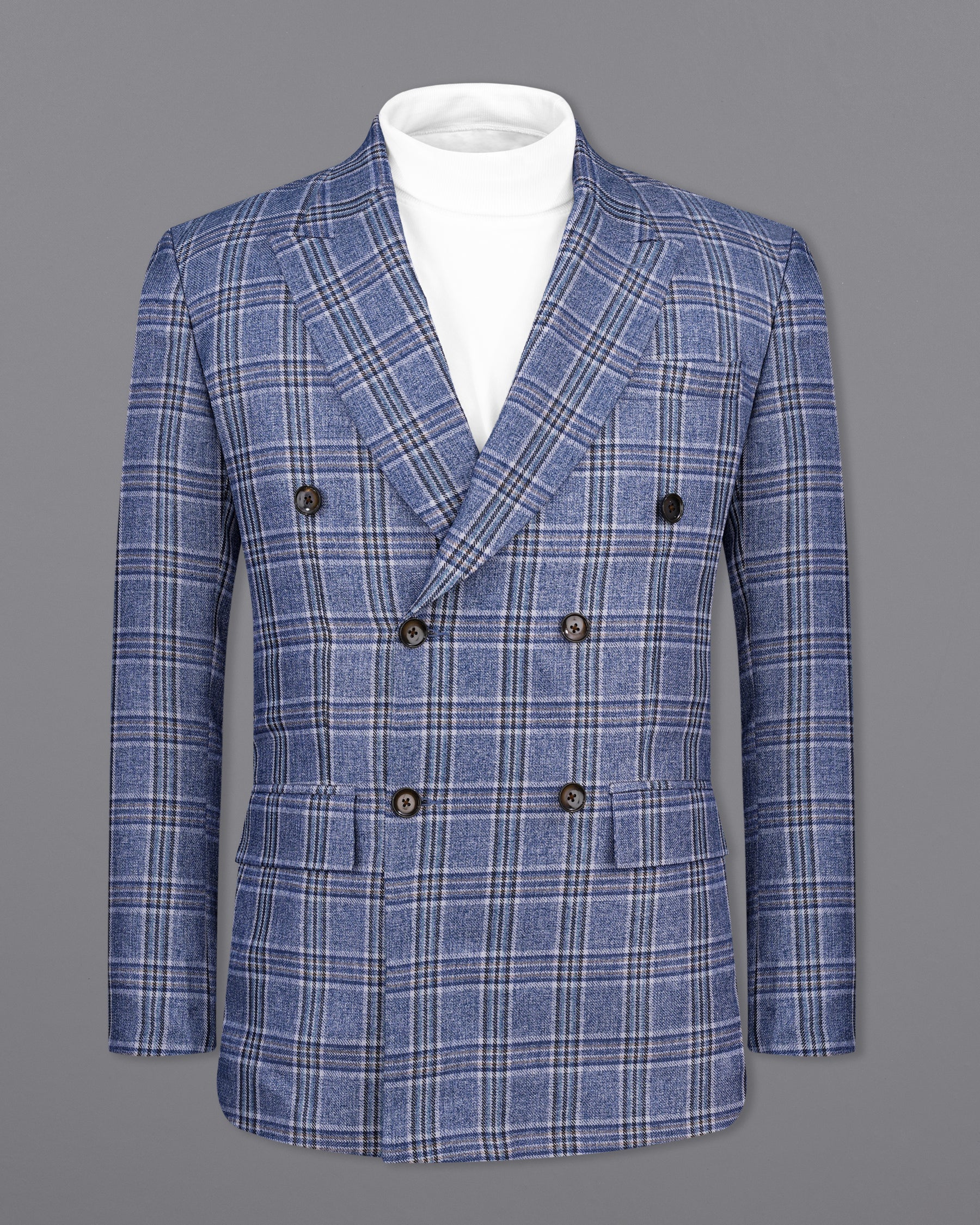 Bayoux Blue Plaid Double Breasted Suit  ST2143-DB-36, ST2143-DB-38, ST2143-DB-40, ST2143-DB-42, ST2143-DB-44, ST2143-DB-46, ST2143-DB-48, ST2143-DB-50, ST2143-DB-52, ST2143-DB-54, ST2143-DB-56, ST2143-DB-58, ST2143-DB-60
