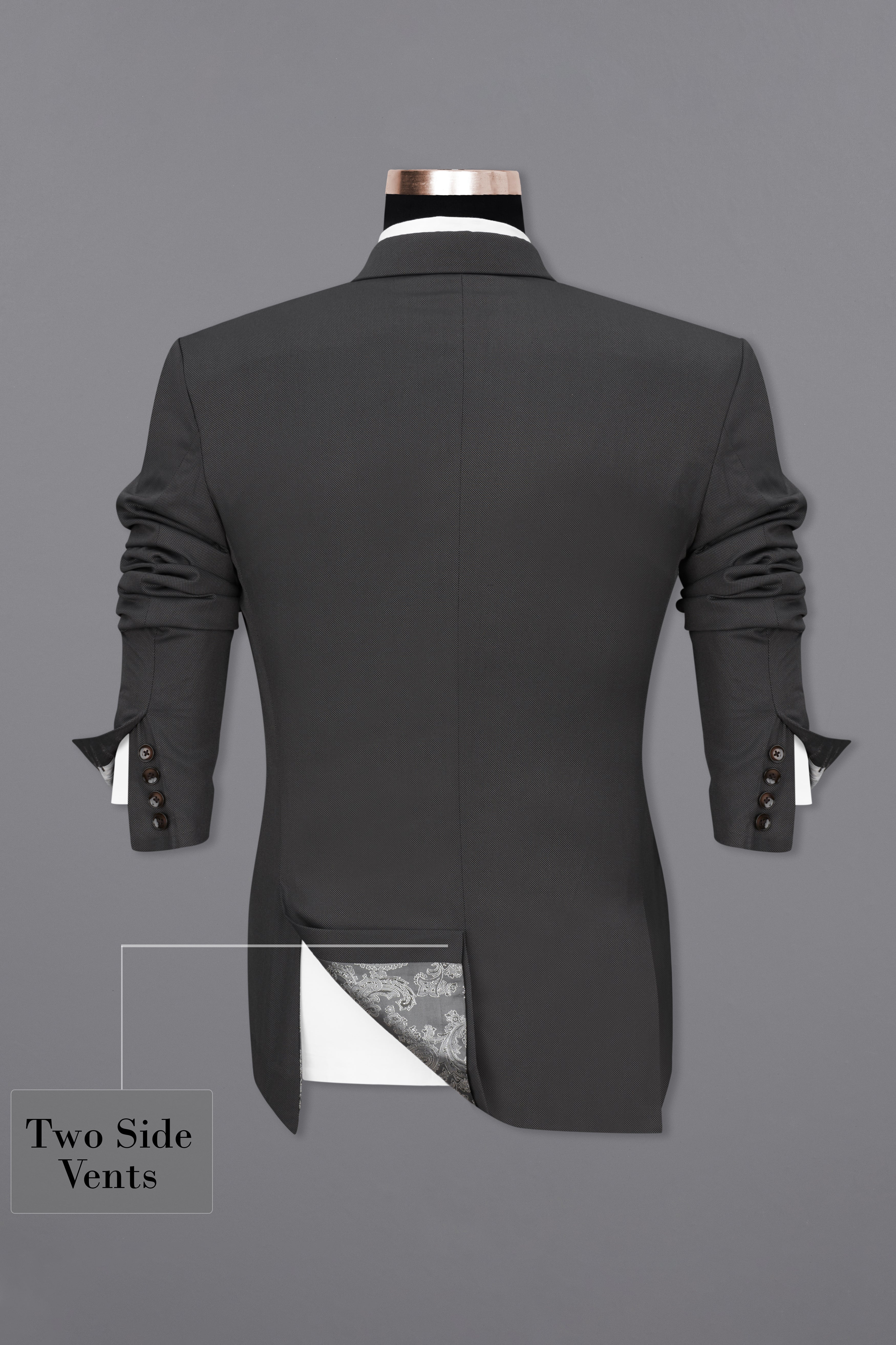 Fuscous Grey Single Breasted Suit