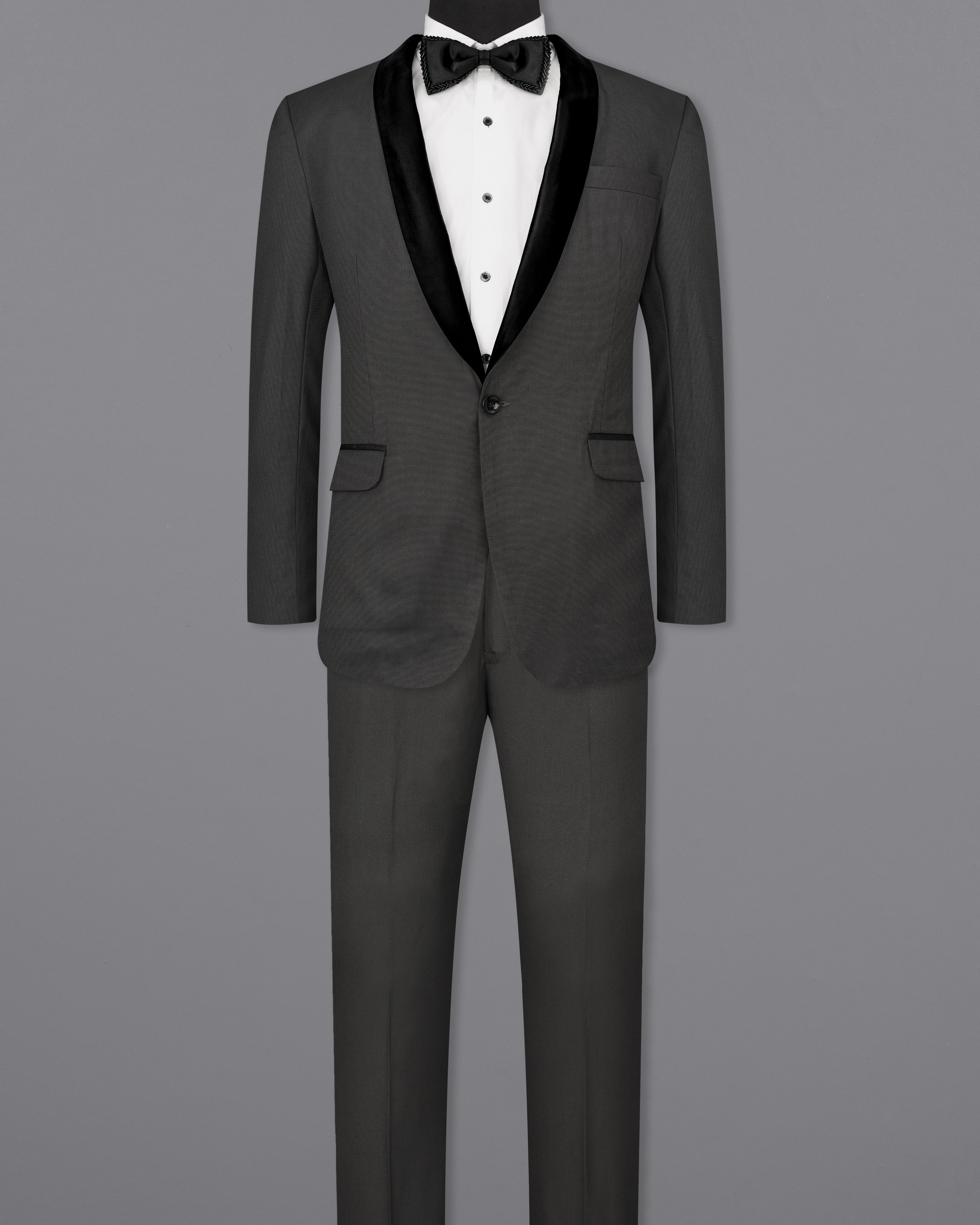 Fuscous Grey Tuxedo Suit