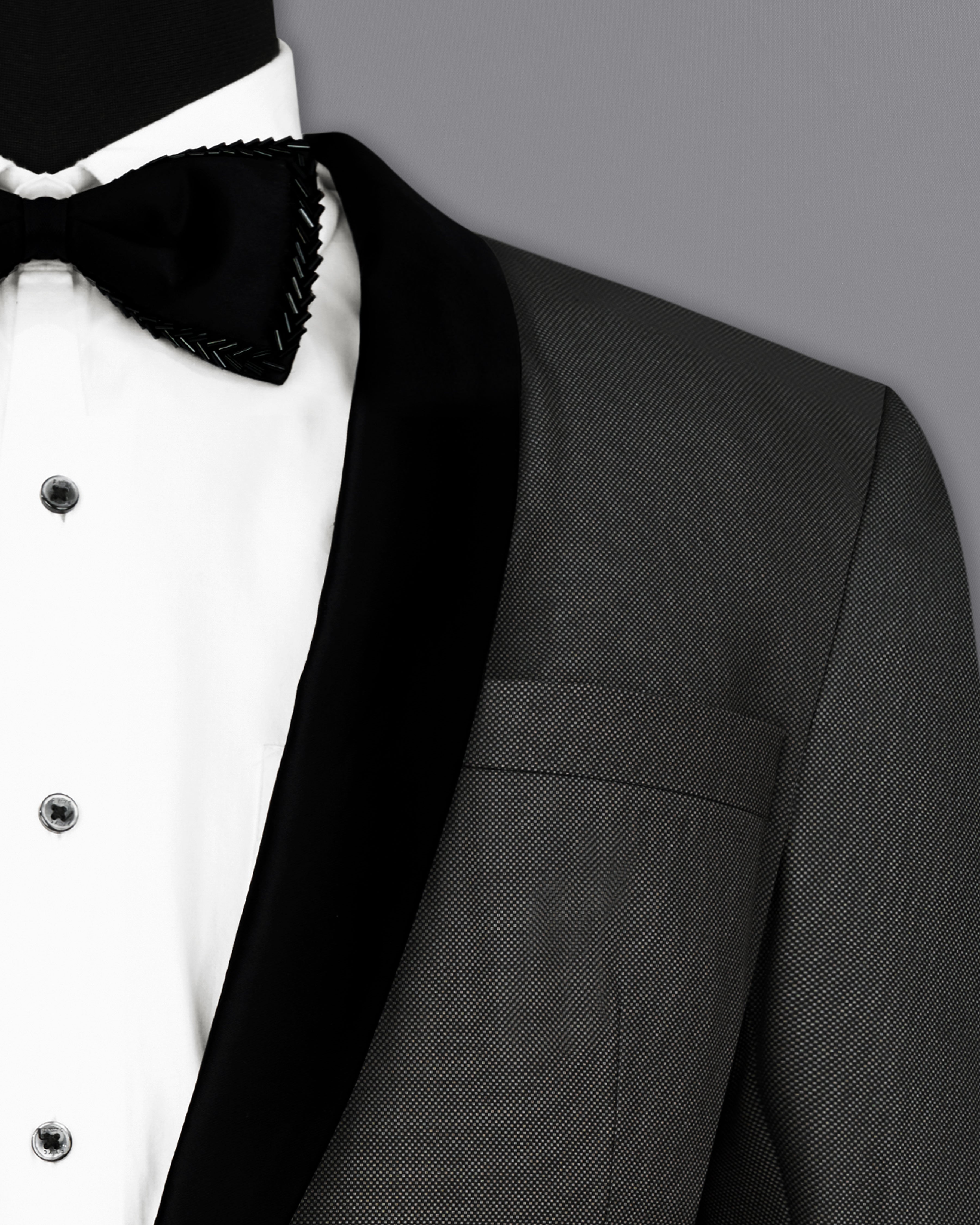 Fuscous Grey Tuxedo Suit