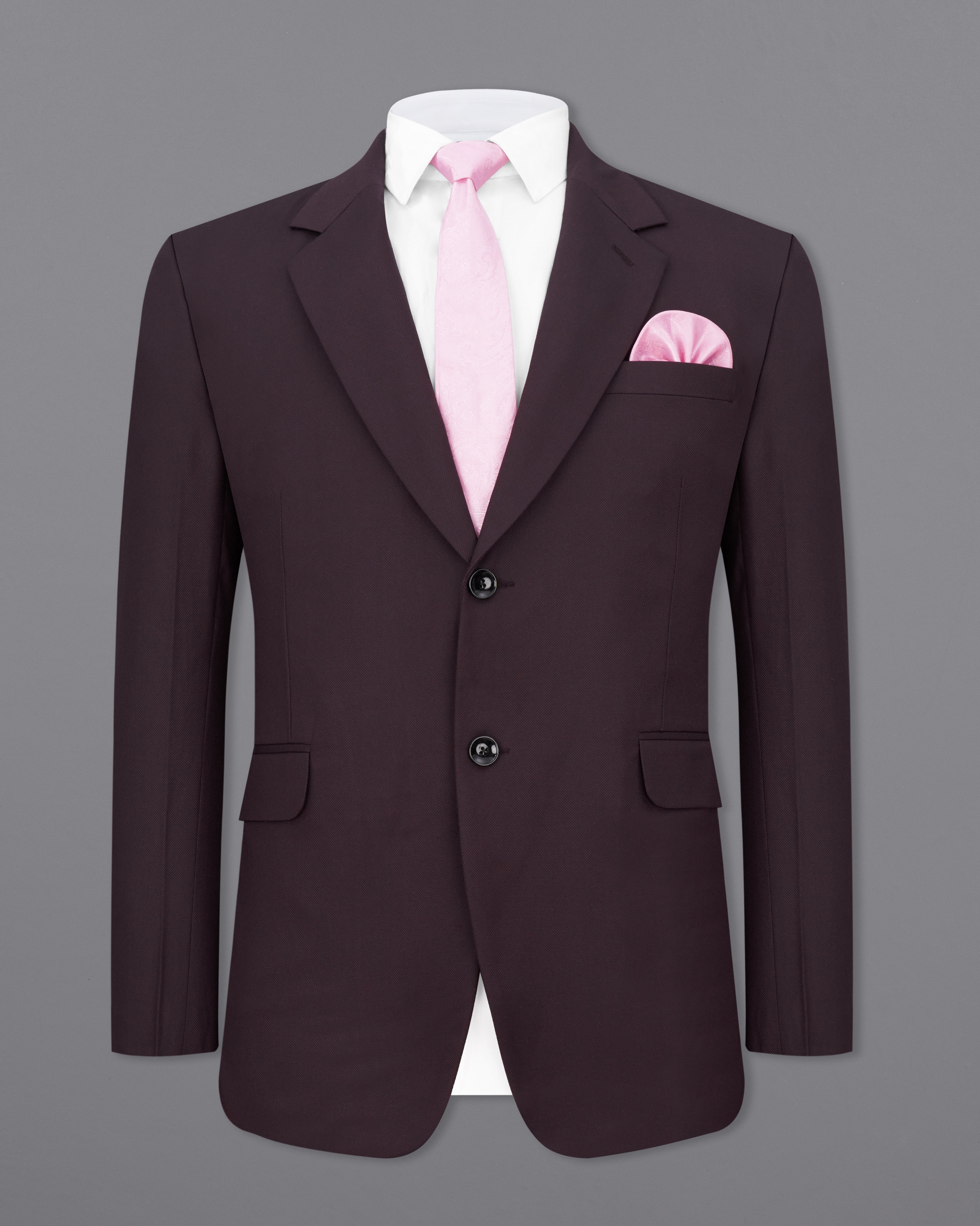 Aubergine Maroon Single Breasted Suit ST2288-SB-36, ST2288-SB-38, ST2288-SB-40, ST2288-SB-42, ST2288-SB-44, ST2288-SB-46, ST2288-SB-48, ST2288-SB-50, ST2288-SB-52, ST2288-SB-54, ST2288-SB-56, ST2288-SB-58, ST2288-SB-60