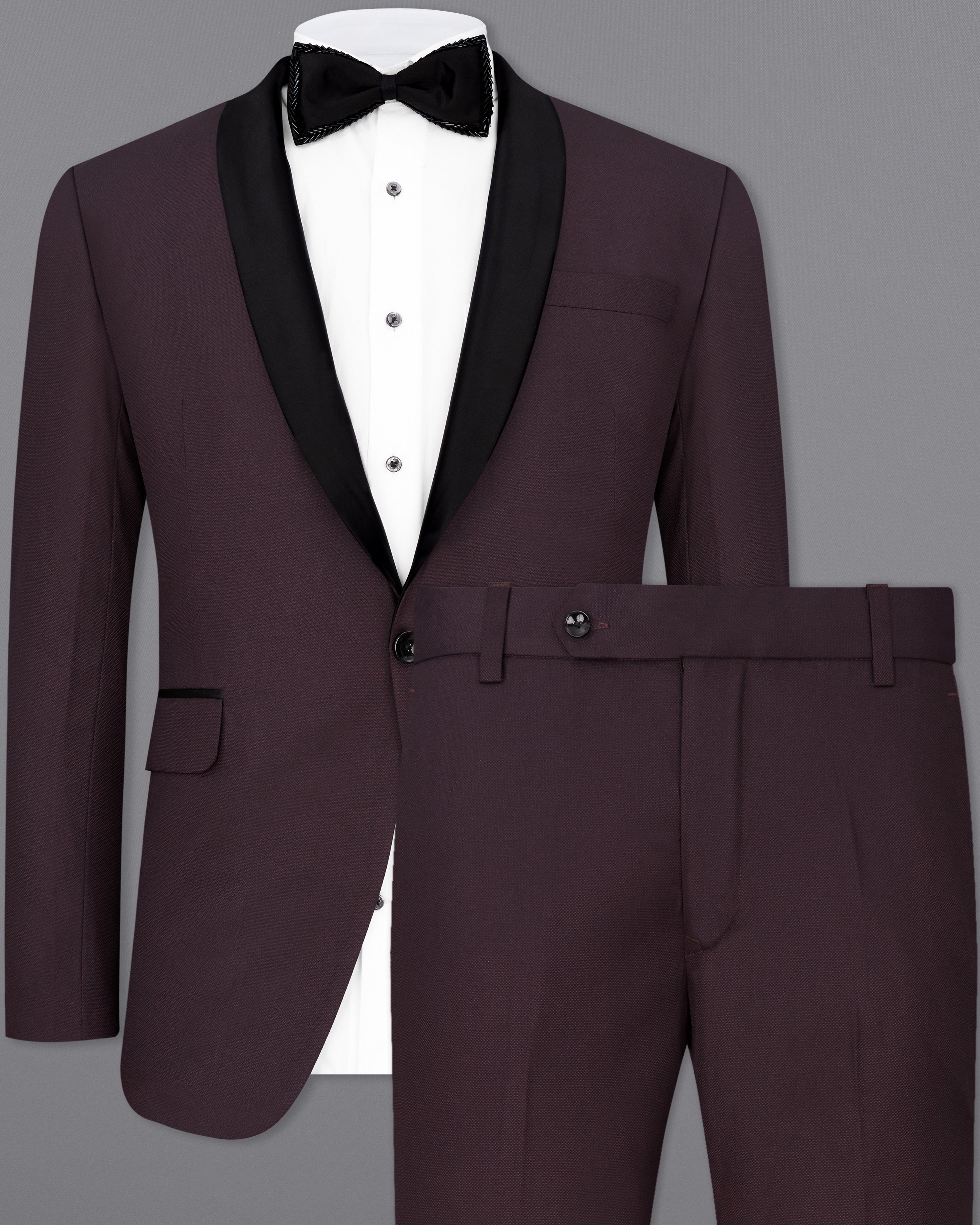 Aubergine Maroon Tuxedo Suit ST2290-BKL-36, ST2290-BKL-38, ST2290-BKL-40, ST2290-BKL-42, ST2290-BKL-44, ST2290-BKL-46, ST2290-BKL-48, ST2290-BKL-50, ST2290-BKL-52, ST2290-BKL-54, ST2290-BKL-56, ST2290-BKL-58, ST2290-BKL-60