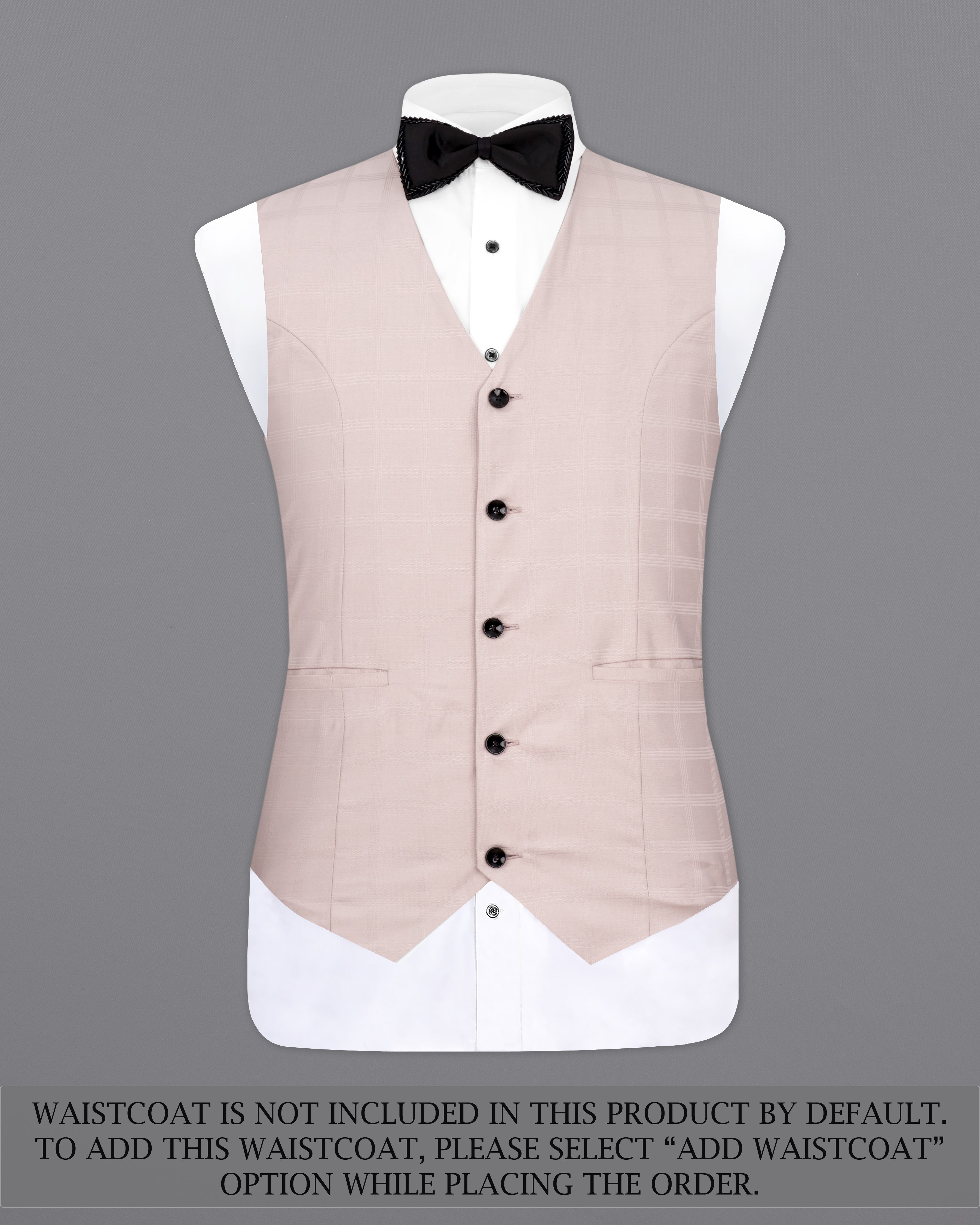 Pale Slate Peach Subtle Checkered Designer Suit ST2370-D183-36, ST2370-D183-38, ST2370-D183-40, ST2370-D183-42, ST2370-D183-44, ST2370-D183-46, ST2370-D183-48, ST2370-D183-50, ST2370-D183-52, ST2370-D183-54, ST2370-D183-56, ST2370-D183-58, ST2370-D183-60