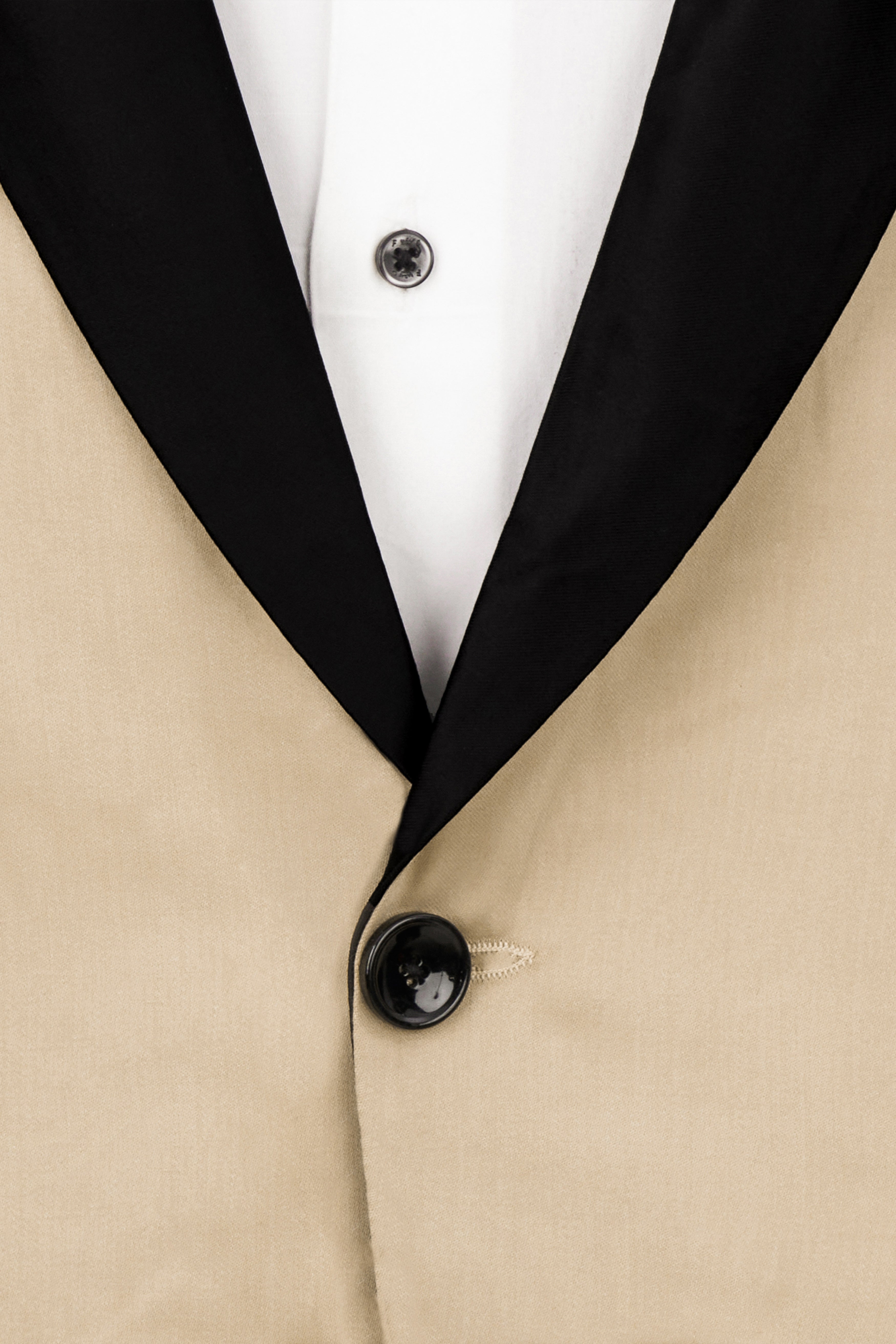 Hazelnut Cream Subtle Sheen Tuxedo Suit