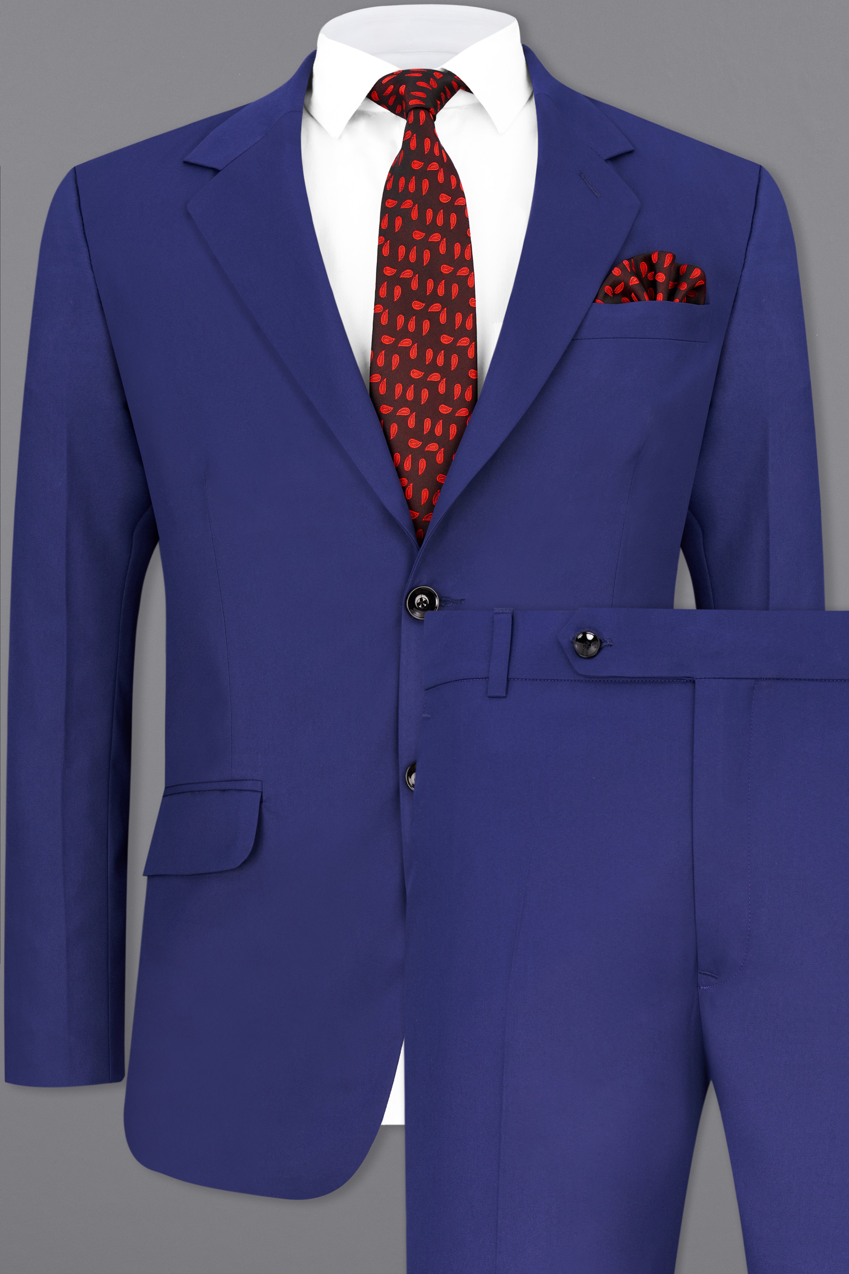 Royal Blue Single Breasted Suit