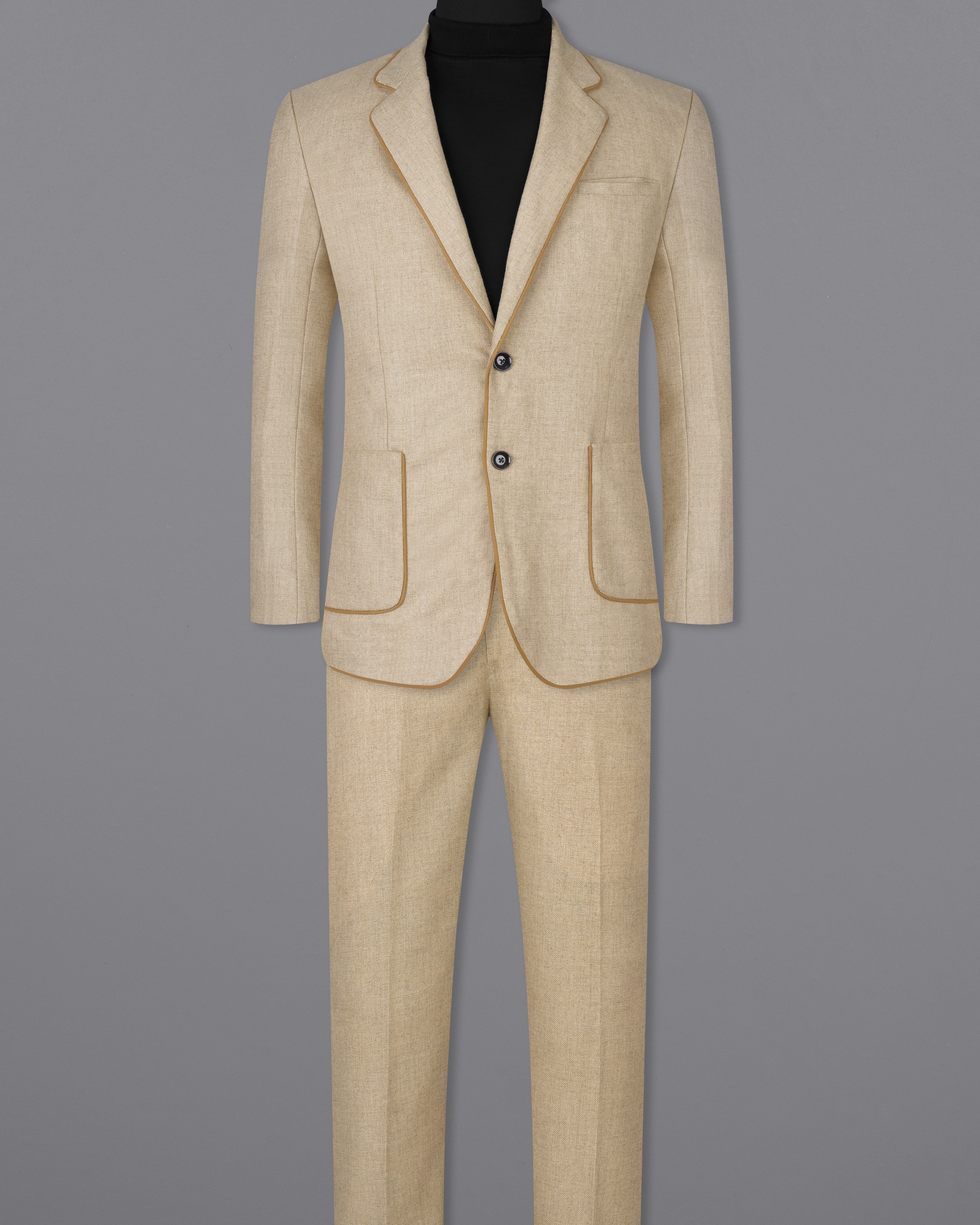 Bronco Brown Wool Rich Suit