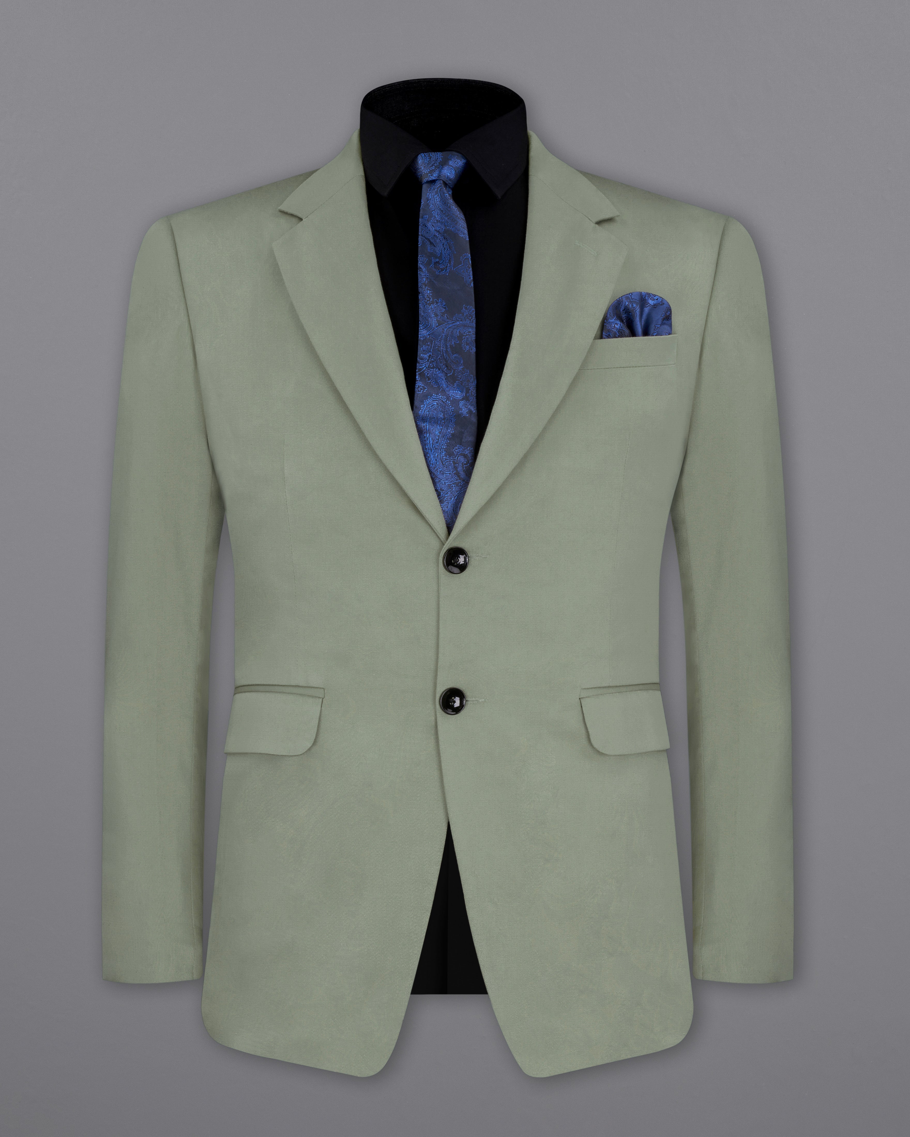 Granite Green Stretchable Premium Cotton traveler Suit