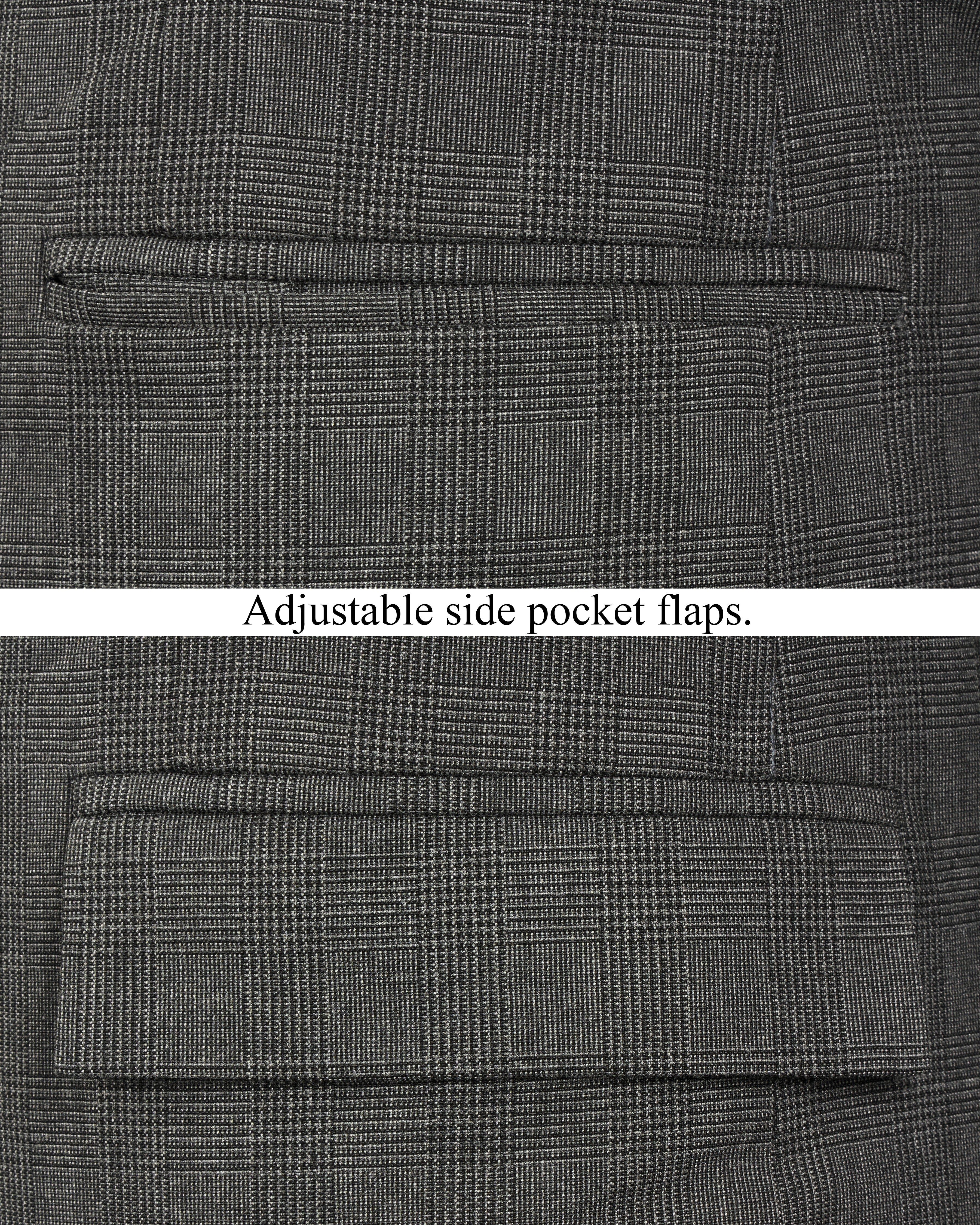 Tundora Dark Gray Subtle Plaid Double-Breasted Suit ST2723-DB-36, ST2723-DB-38, ST2723-DB-40, ST2723-DB-42, ST2723-DB-44, ST2723-DB-46, ST2723-DB-48, ST2723-DB-50, ST2723-DB-52, ST2723-DB-54, ST2723-DB-56, ST2723-DB-58, ST2723-DB-60