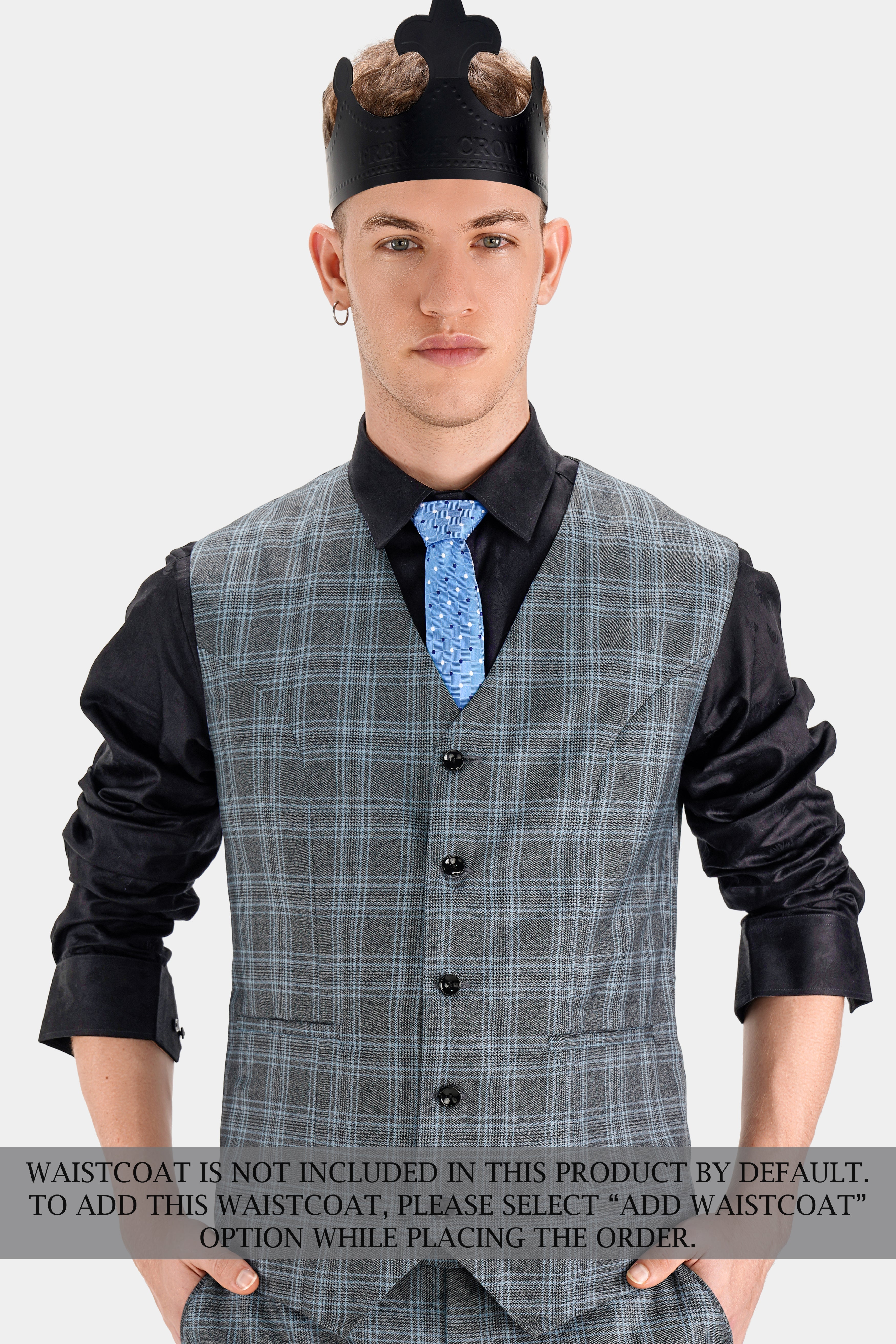 Ironside and Casper Gray Plaid Wool Rich Single Breasted Suit ST2744-SB-36,ST2744-SB-38,ST2744-SB-40,ST2744-SB-42,ST2744-SB-44,ST2744-SB-46,ST2744-SB-48,ST2744-SB-50,ST2744-SB-52,ST2744-SB-54,ST2744-SB-56,ST2744-SB-58,ST2744-SB-60