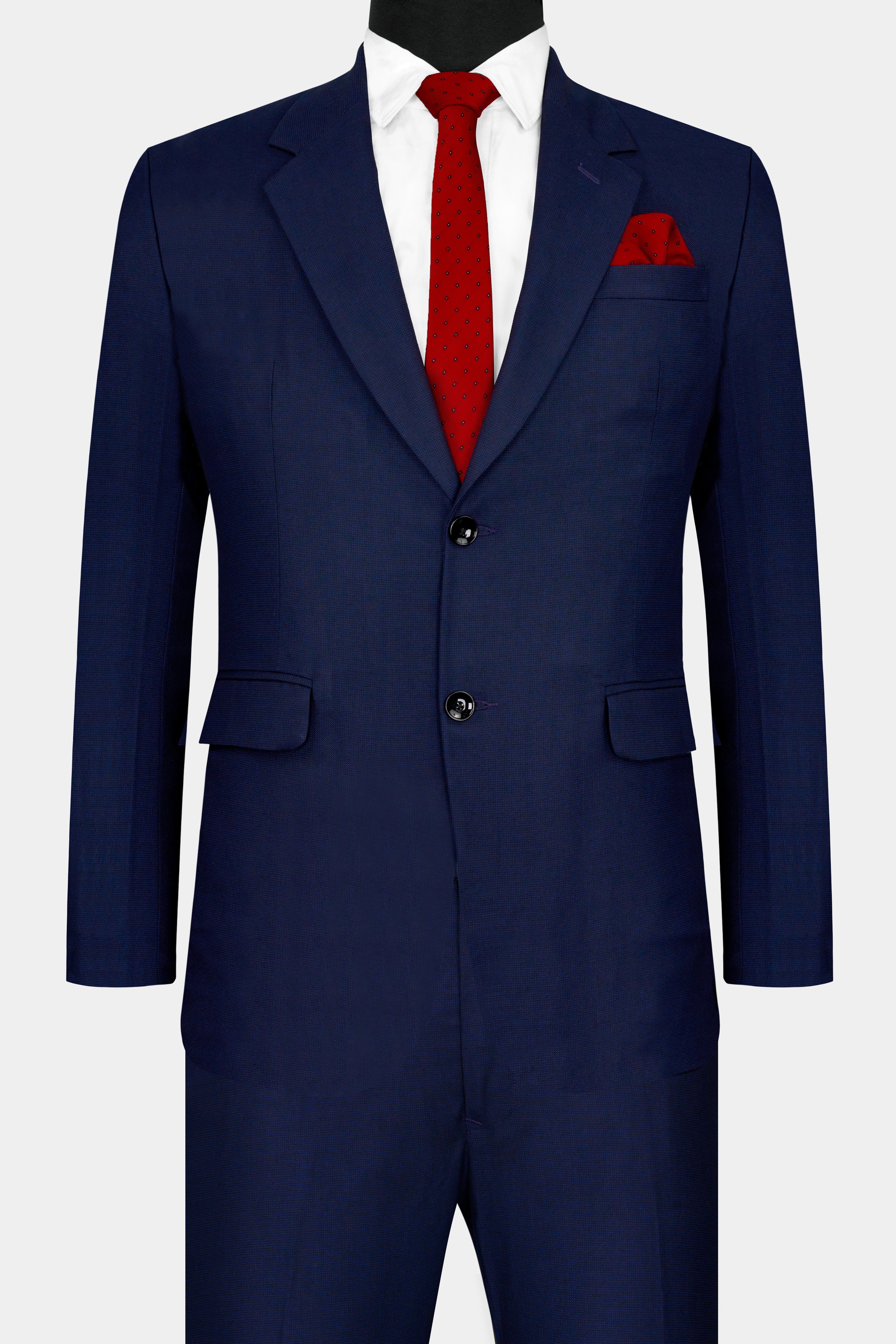 Midnight Navy Blue Wool Rich Single Breasted Suit ST2753-SB-36,ST2753-SB-38,ST2753-SB-40,ST2753-SB-42,ST2753-SB-44,ST2753-SB-46,ST2753-SB-48,ST2753-SB-50,ST2753-SB-52,ST2753-SB-54,ST2753-SB-56,ST2753-SB-58,ST2753-SB-60