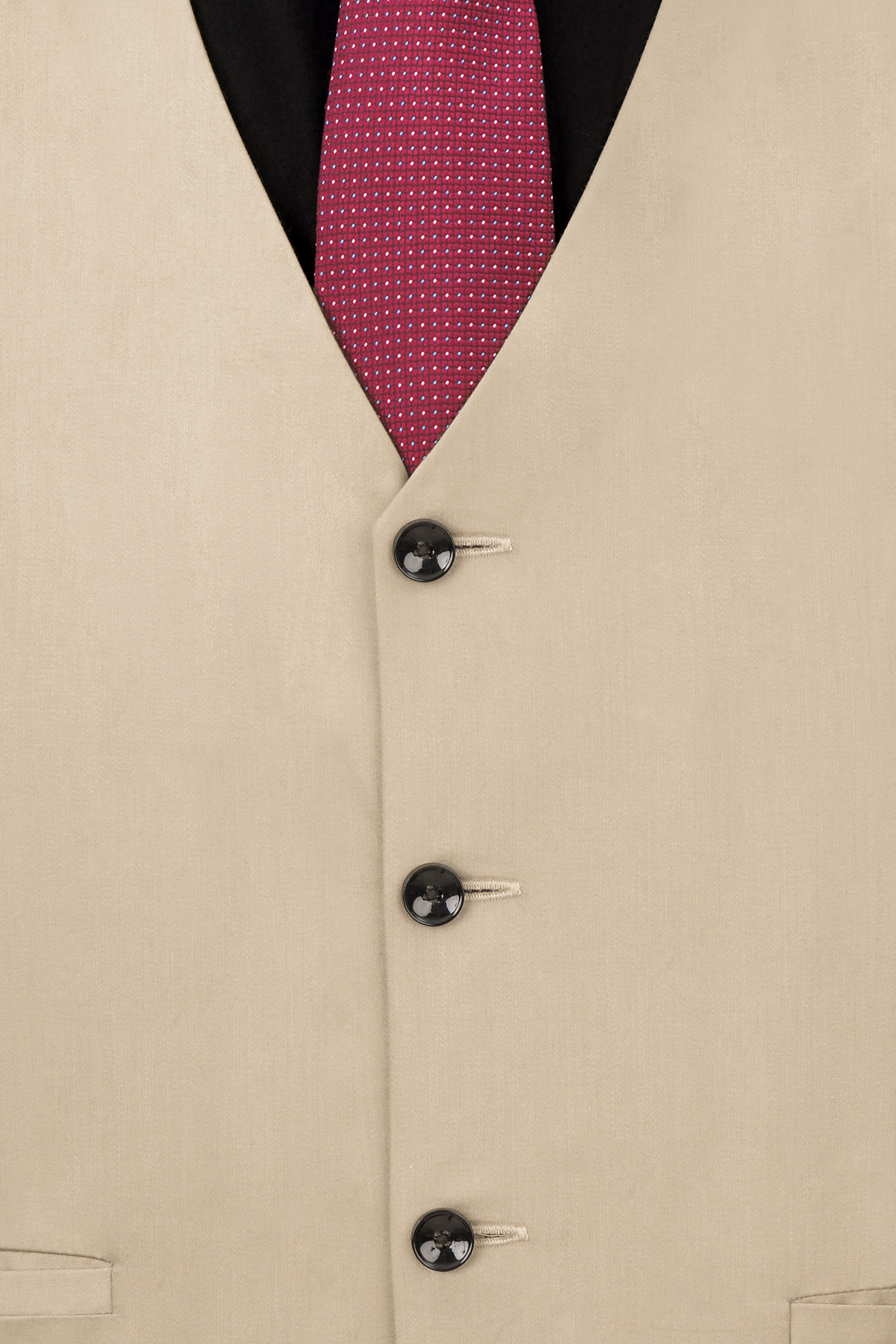 Hazelnut Subtle Sheen Wool Blend Double Breasted Suit