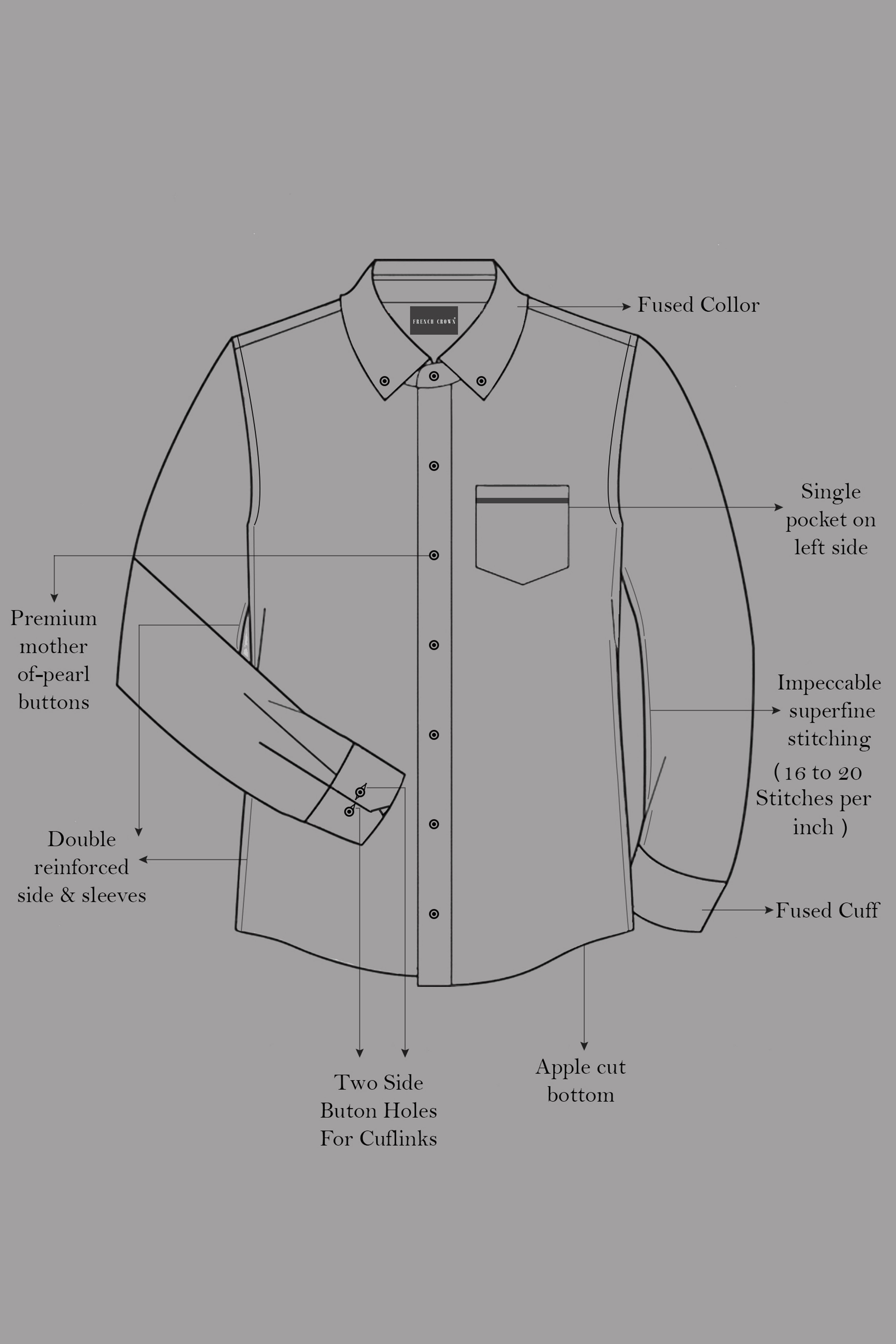 Gunpowder Gray Royal Oxford Shirt