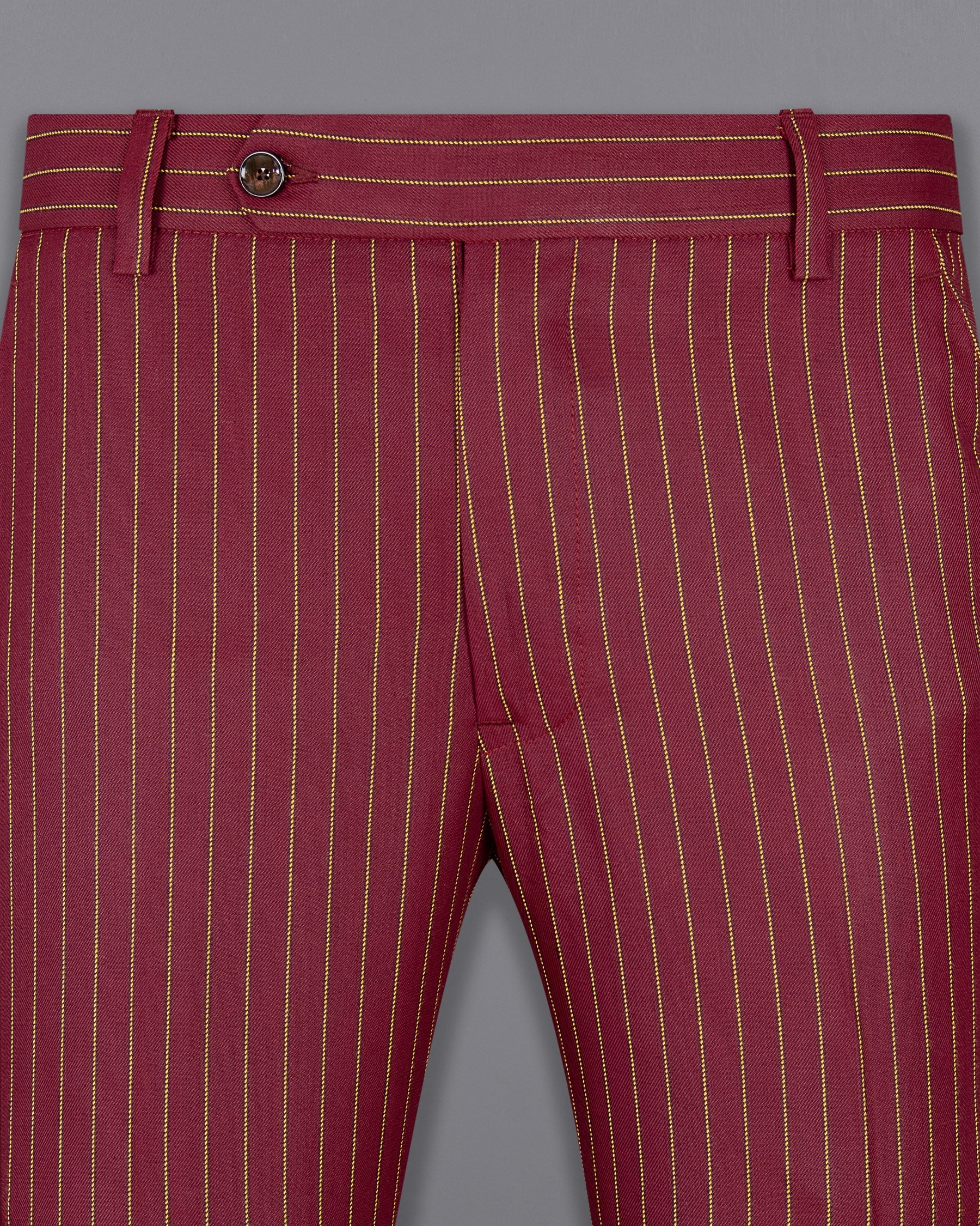 Tosca Red with Cream Can Yellow Striped Woolrich Pant T1290-28, T1290-30, T1290-32, T1290-36, T1290-34, T1290-38, T1290-40, T1290-42, T1290-44