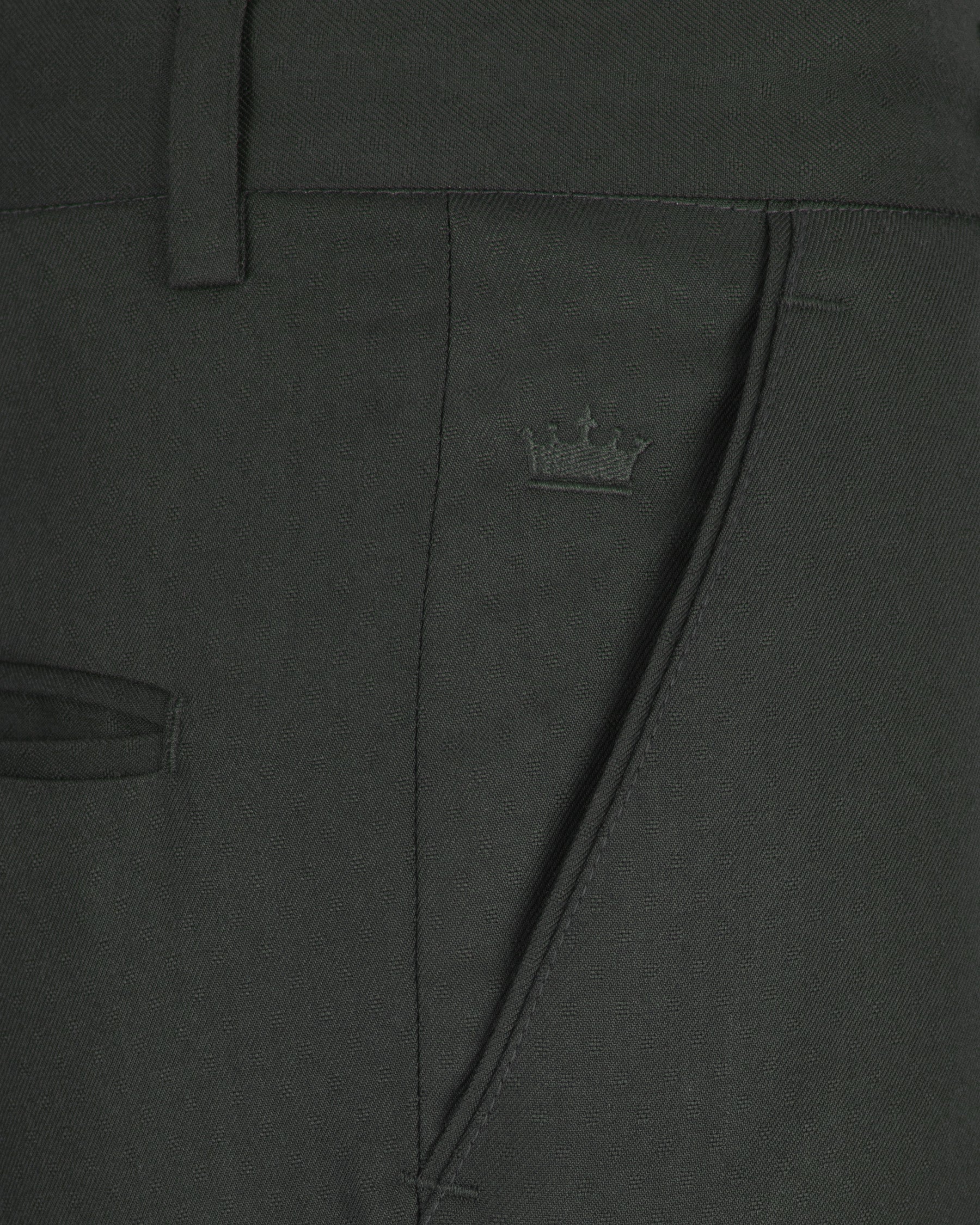 Tuatara Green Wool Rich Pant