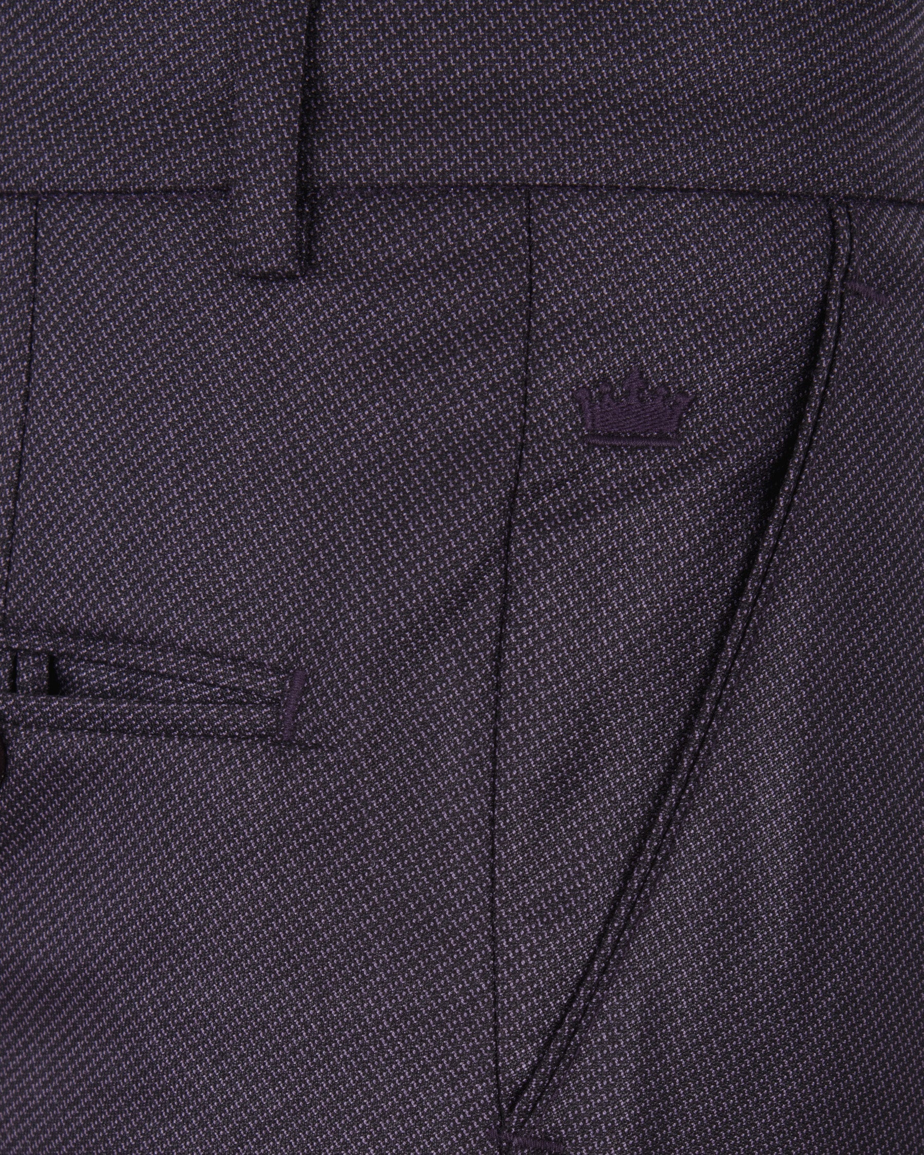 Martinique Violet Subtle Checked Woolrich Pant