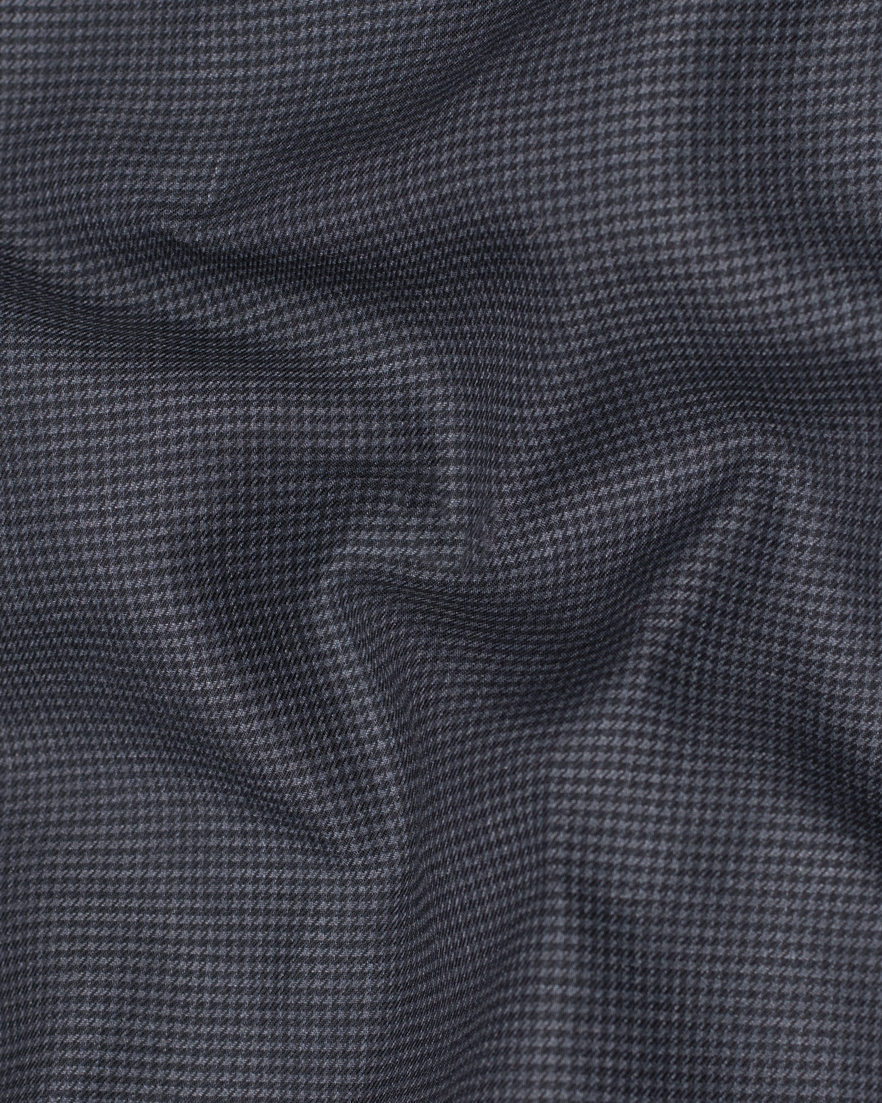 Pale Sky Grey houndstooth Wool Rich  Pant