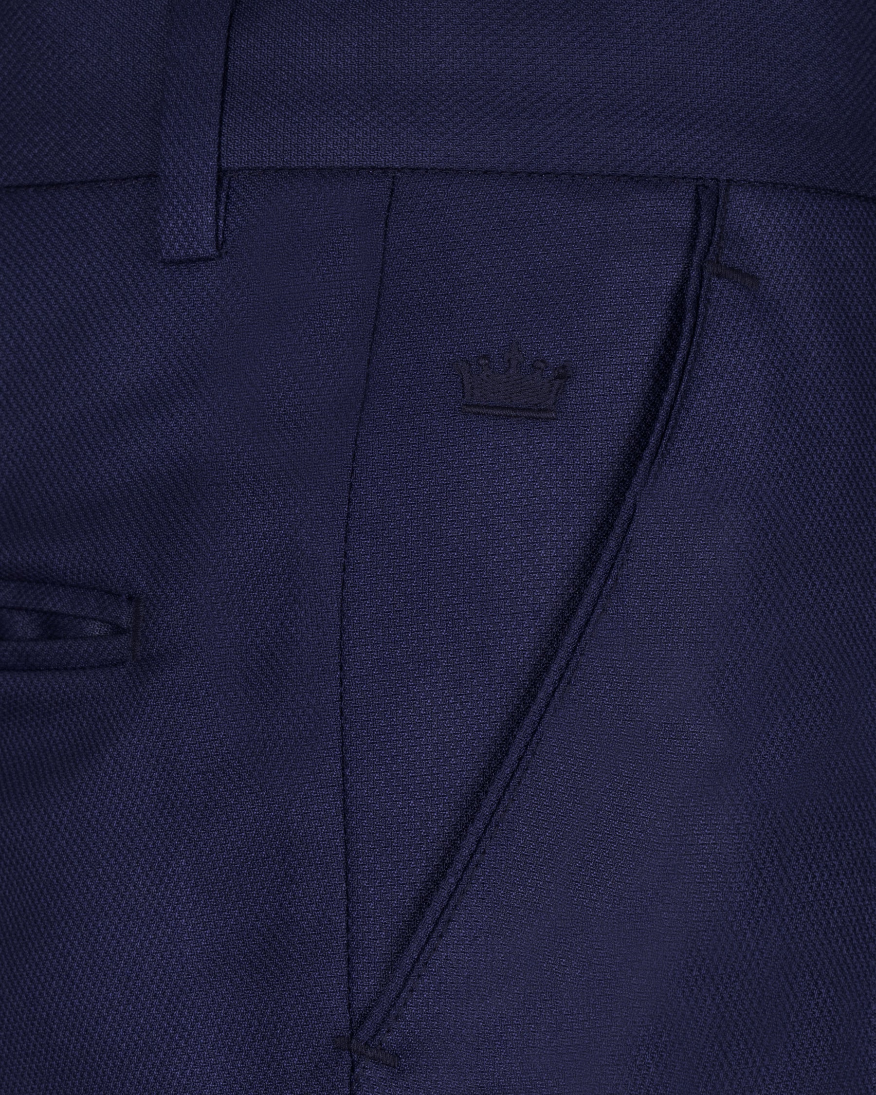 Royal Blue Wool Rich Pant