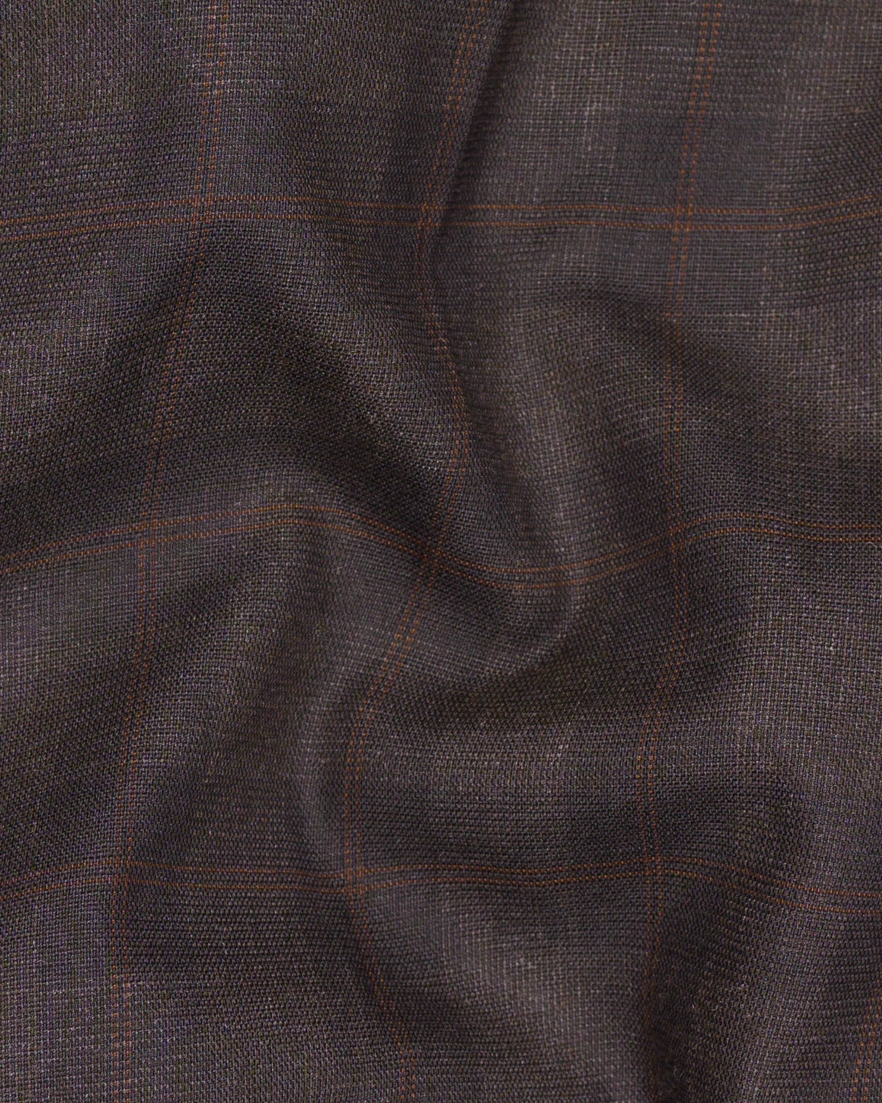 Thunder and Spice Brown Plaid Wool Rich Pant