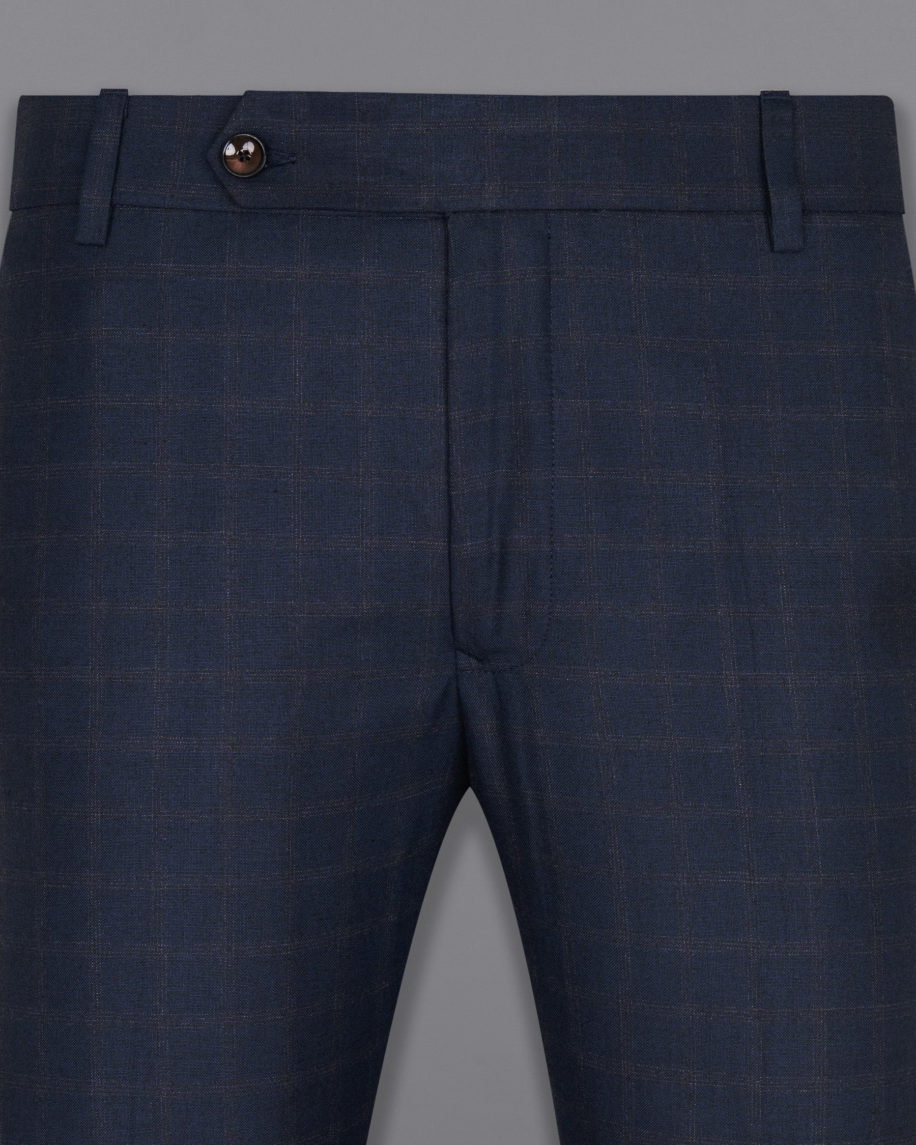 Ebony Clay Windowpane Wool Rich Pant T1471-28, T1471-30, T1471-32, T1471-34, T1471-36, T1471-38, T1471-40, T1471-42, T1471-44