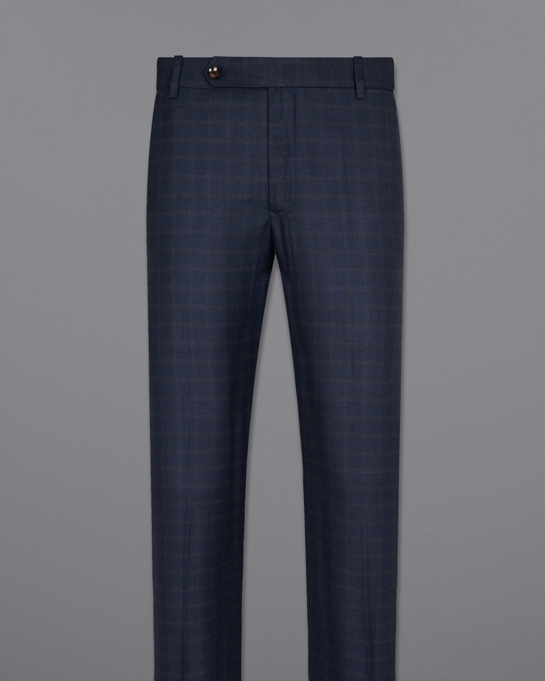 Ebony Clay Windowpane Wool Rich Pant T1471-28, T1471-30, T1471-32, T1471-34, T1471-36, T1471-38, T1471-40, T1471-42, T1471-44