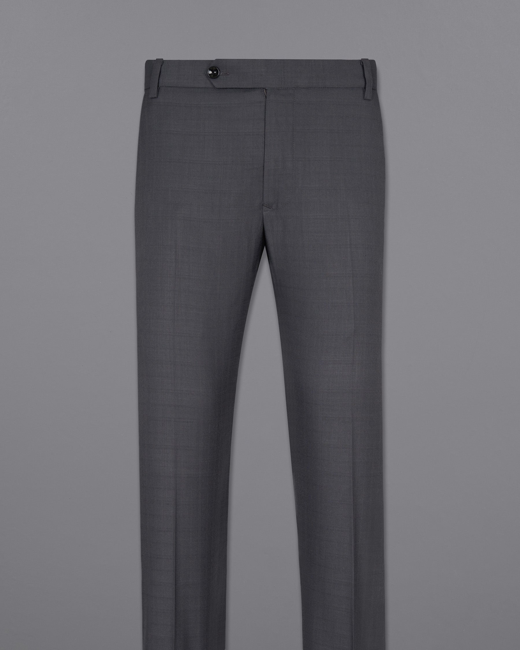 Mulled grey subtle Plaid Wool Rich Pant T1479-28, T1479-30, T1479-32, T1479-34, T1479-36, T1479-38, T1479-40, T1479-42, T1479-44