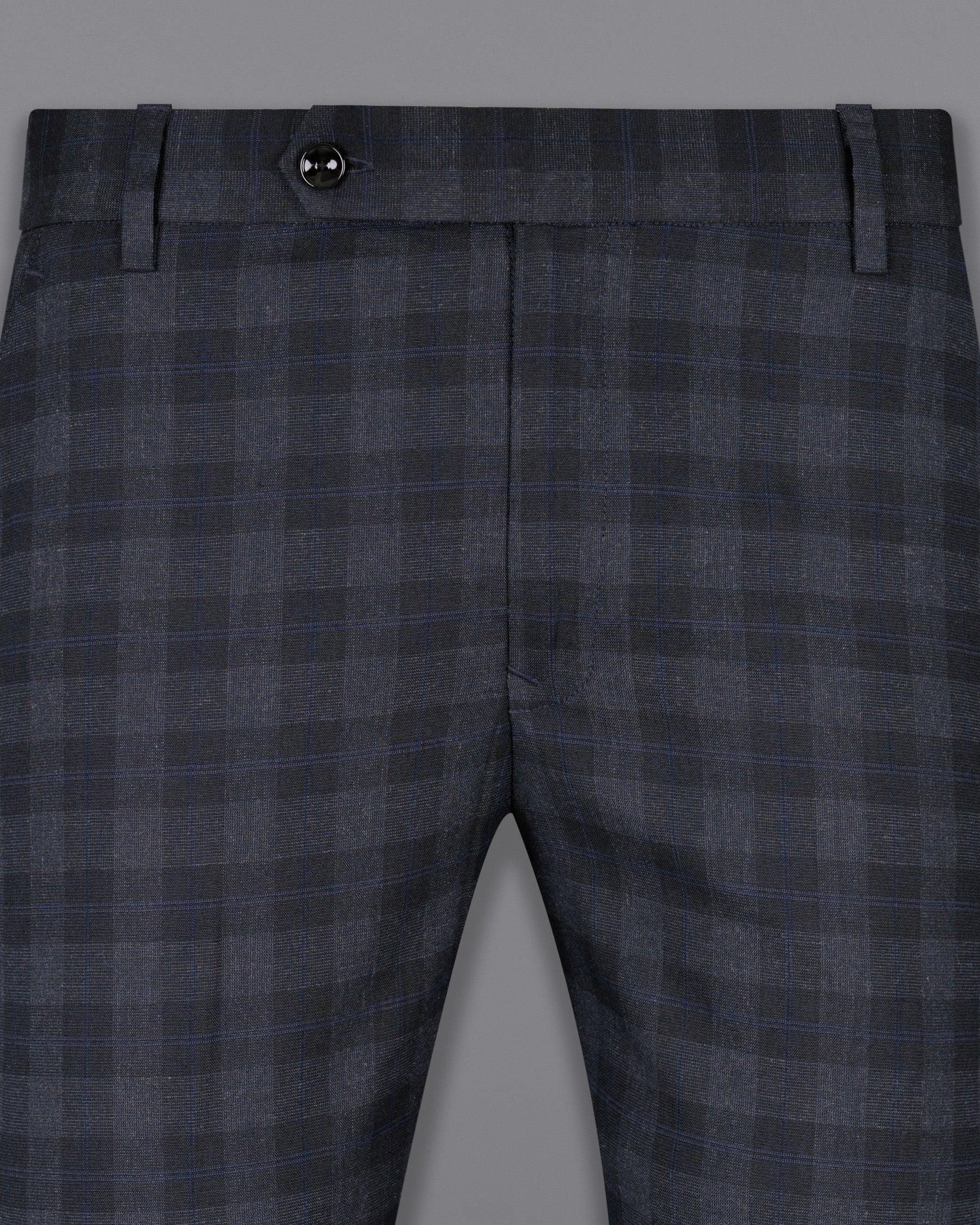 Bastille Grey Plaid Wool Rich Pant T1498-28, T1498-30, T1498-32, T1498-34, T1498-36, T1498-38, T1498-40, T1498-42, T1498-44