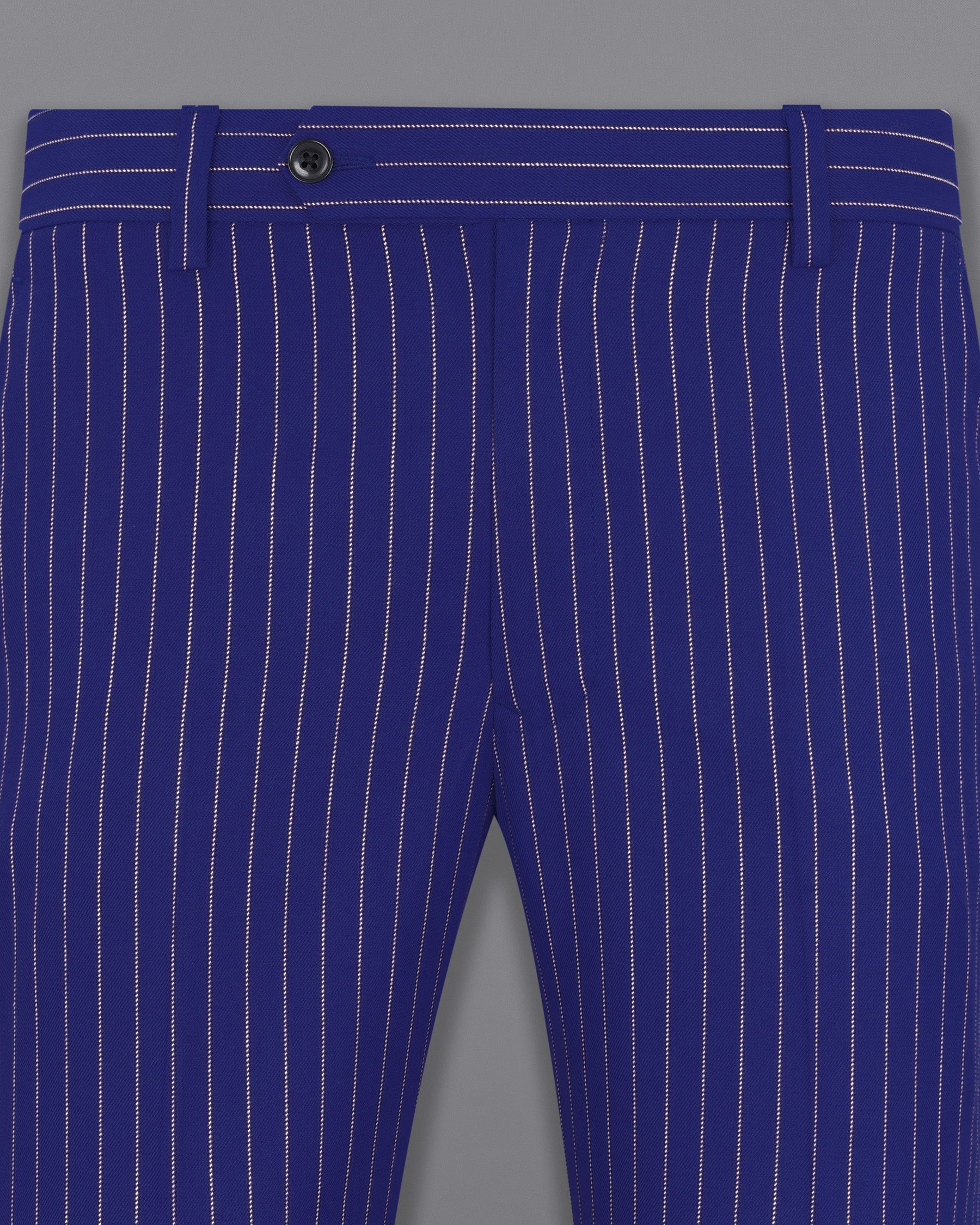 Violet Striped Wool Rich Pant