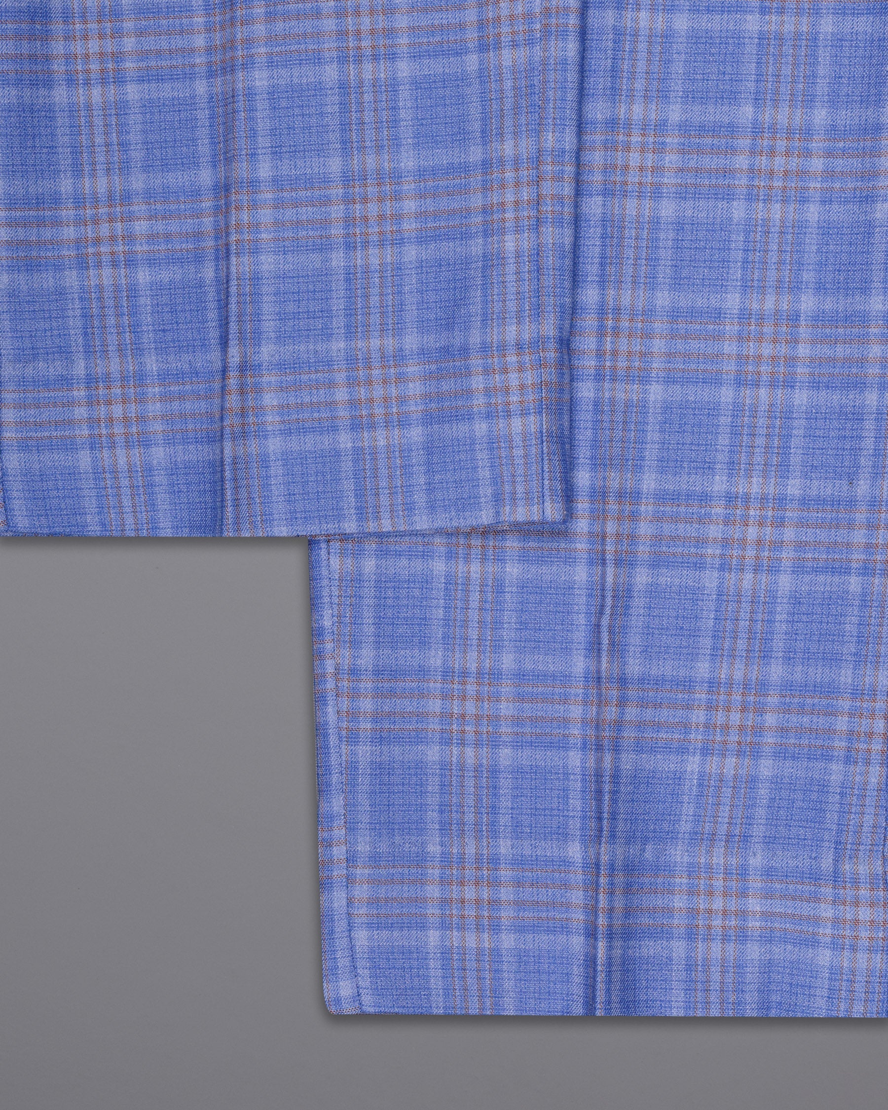 Ship Cove Super fine Blue Plaid Woolrich Pant T1619-28, T1619-30, T1619-32, T1619-34, T1619-36, T1619-38, T1619-40, T1619-42, T1619-44