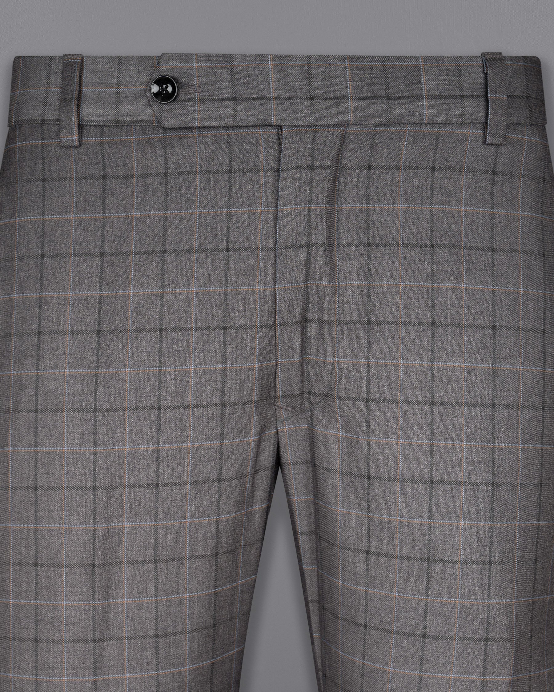 Scorpion Grey Super fine Plaid Woolrich Pant T1632-28, T1632-30, T1632-32, T1632-34, T1632-36, T1632-38, T1632-40, T1632-42, T1632-44