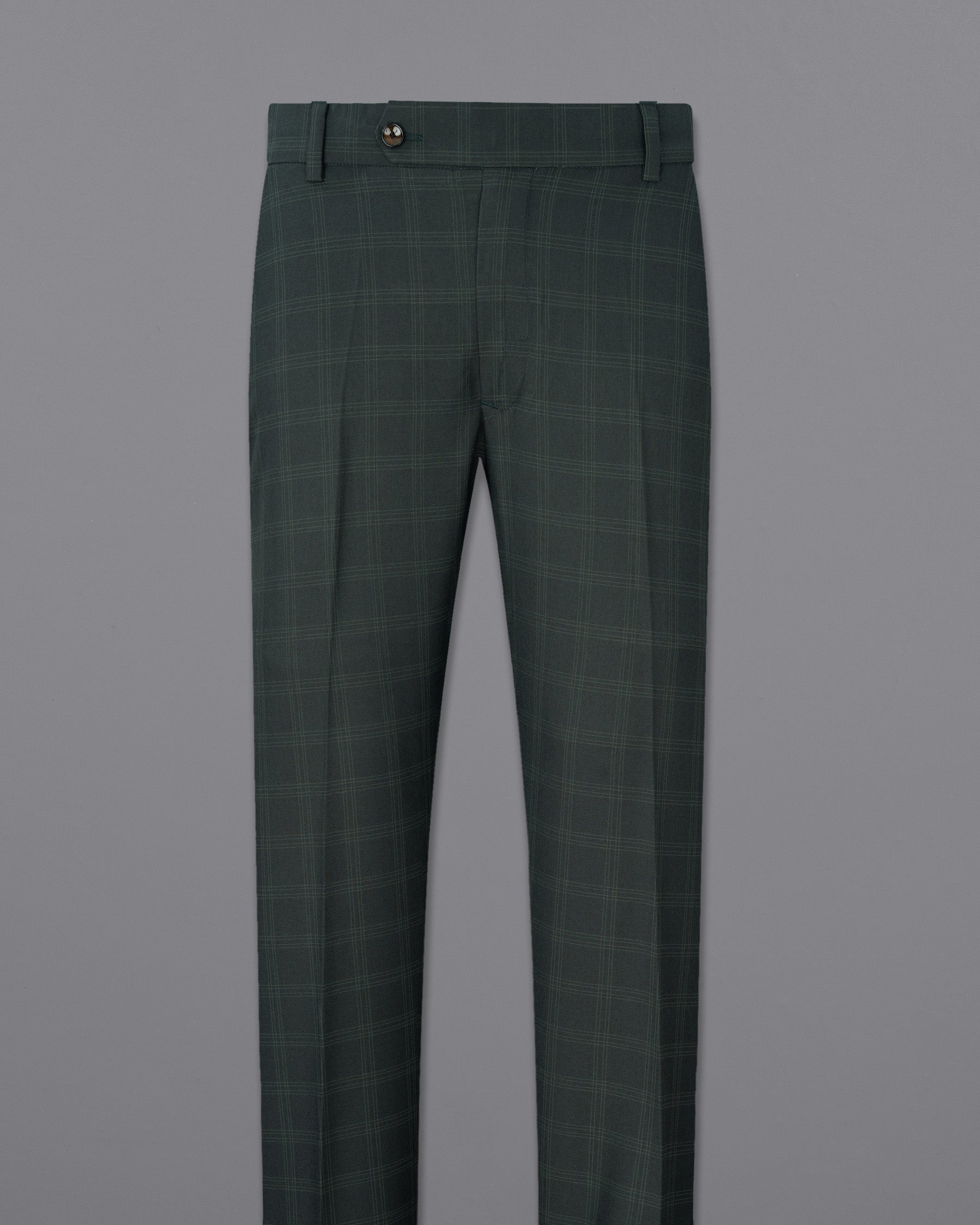 Iridium Green Windowpane Pant