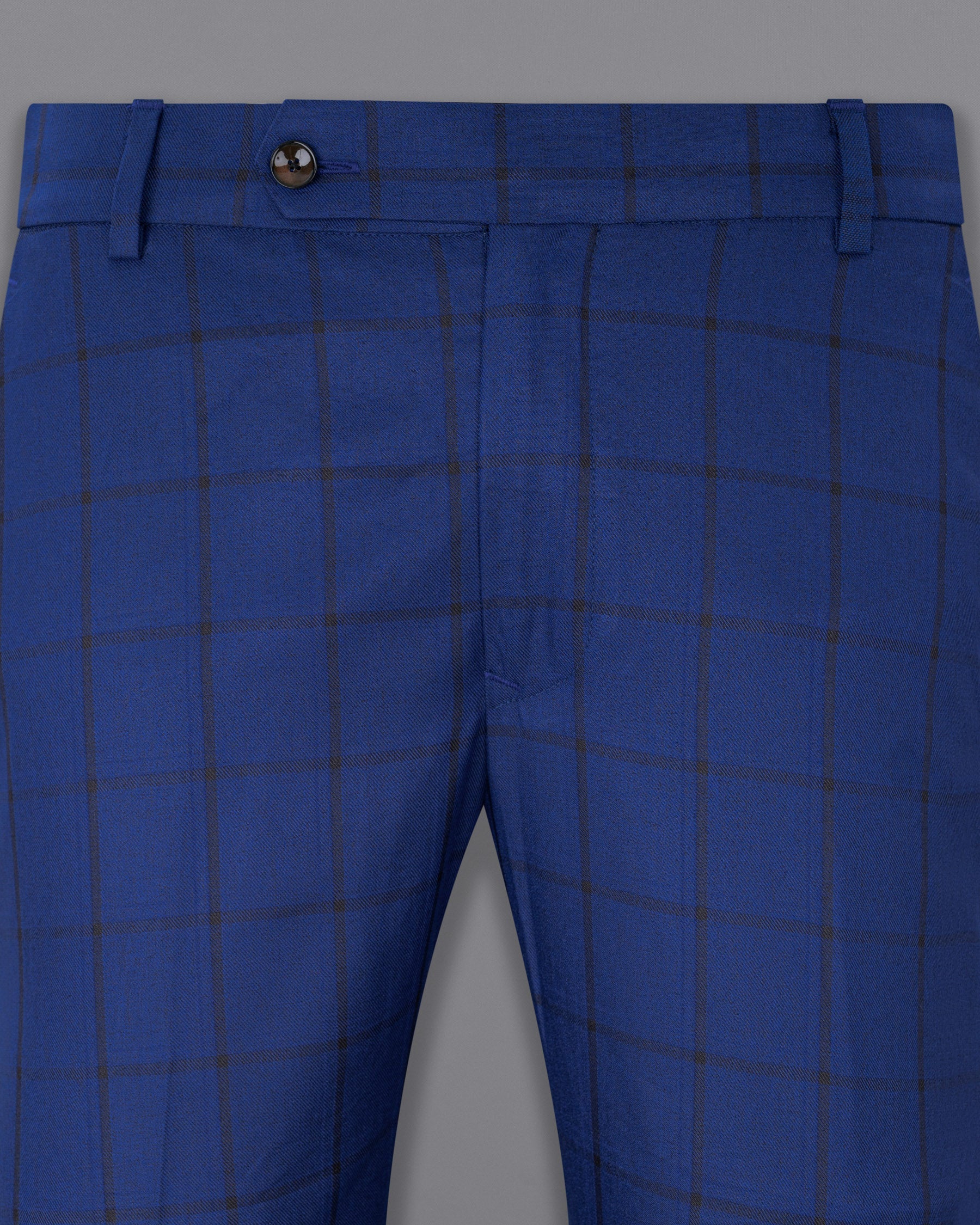 Deep Sapphire Windowpane Pant