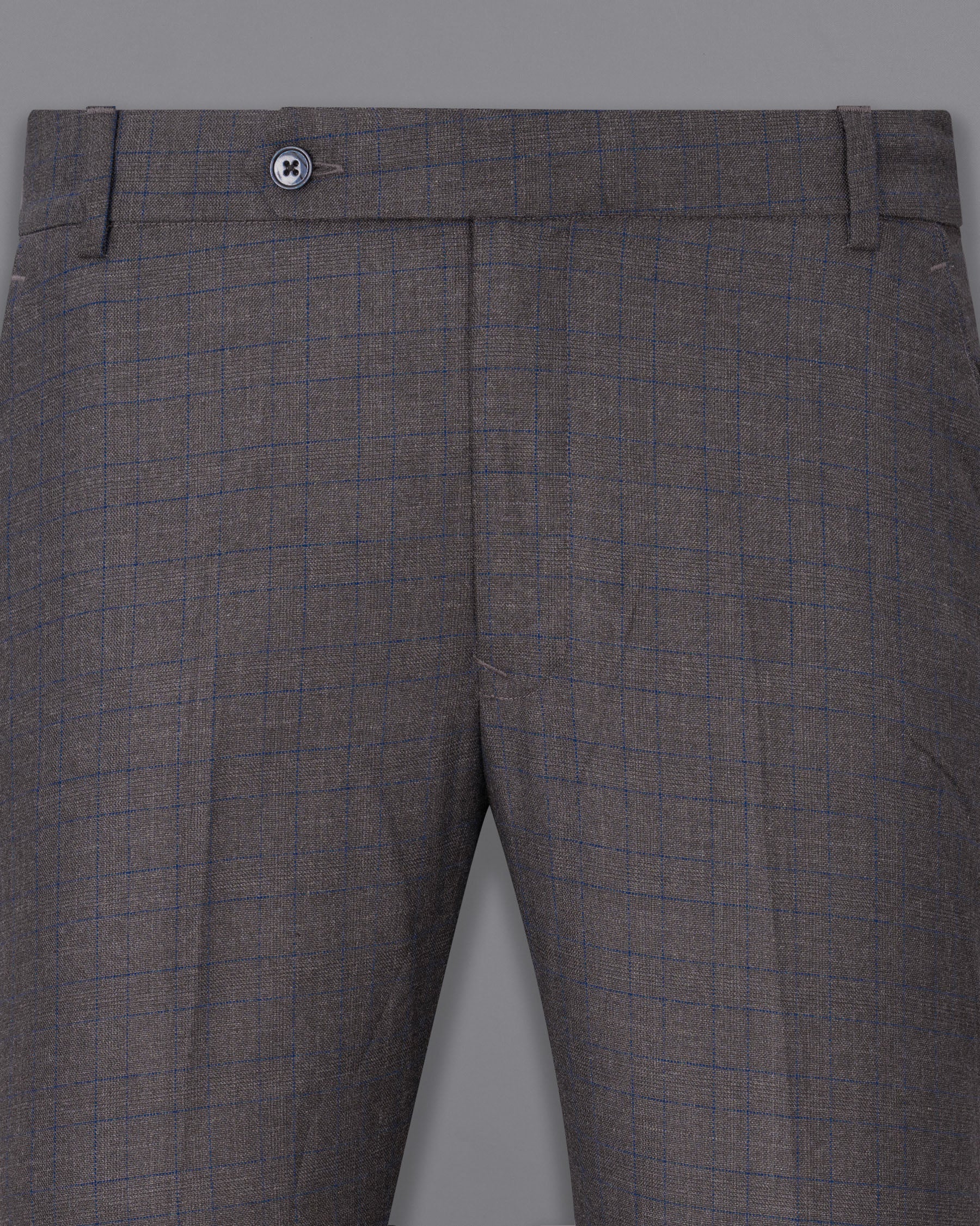 Tundora Gray And Downriver blue Plaid Pant T1839-28, T1839-30, T1839-32, T1839-34, T1839-36, T1839-38, T1839-40, T1839-42, T1839-44