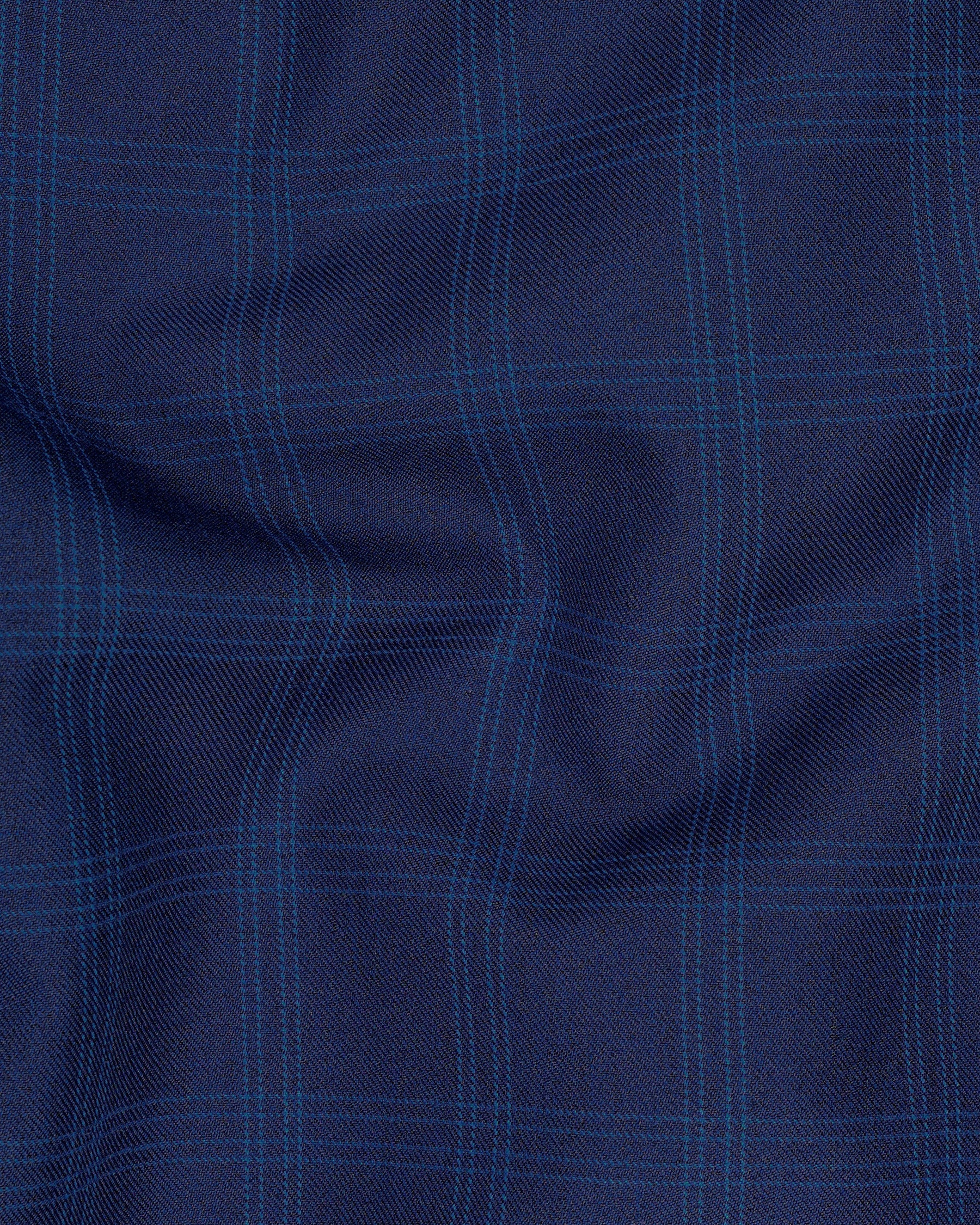 Tuna Blue Plaid Pant T1878-28, T1878-30, T1878-32, T1878-34, T1878-36, T1878-38, T1878-40, T1878-42, T1878-44