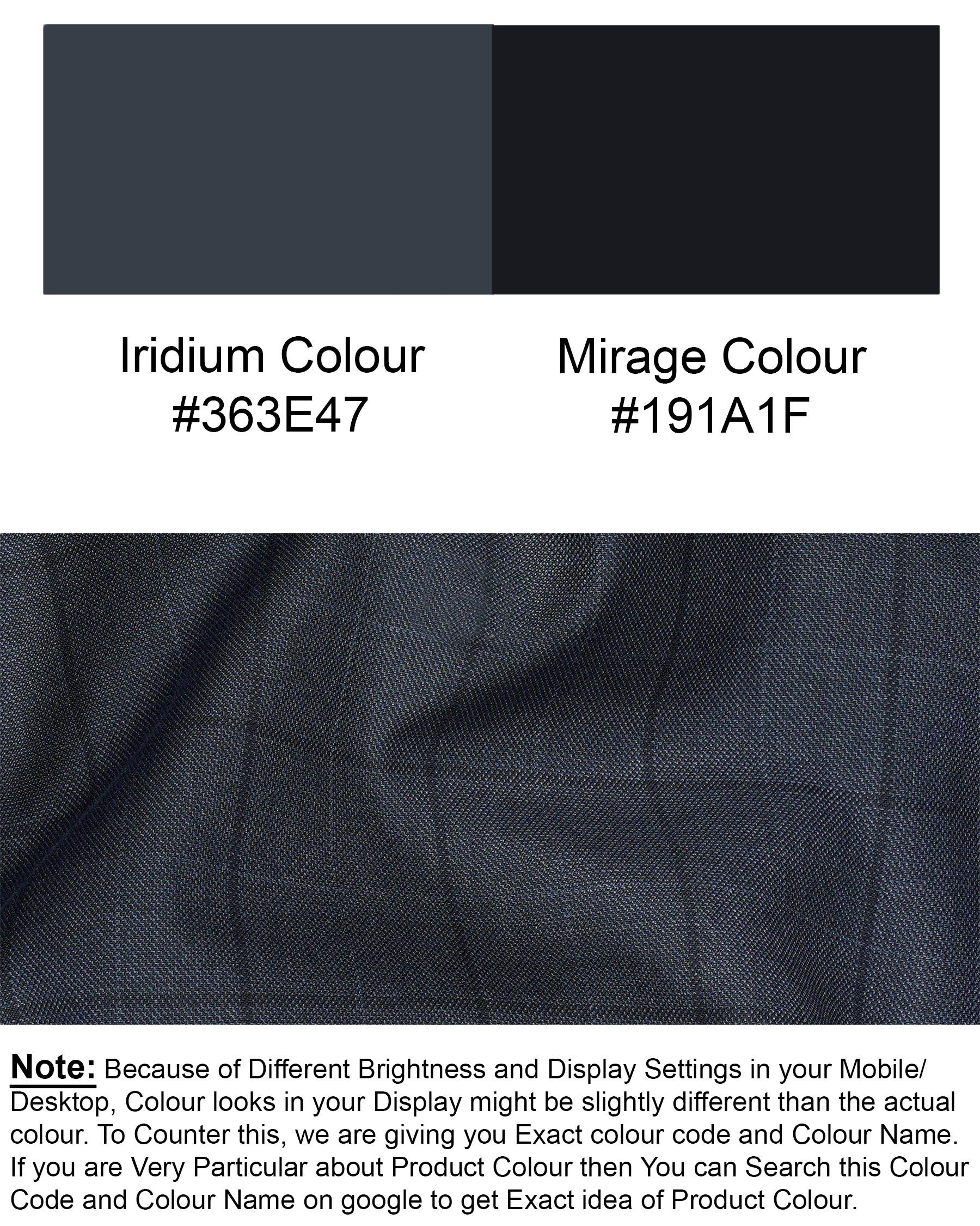 lridium with mirage plaid Pant T1888-28, T1888-30, T1888-32, T1888-34, T1888-36, T1888-38, T1888-40, T1888-42, T1888-44