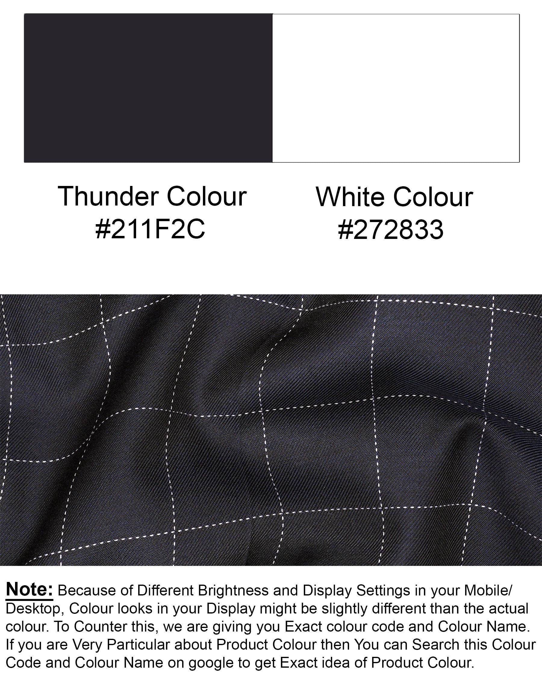 Thunder Blue Solid Pant T1896-28, T1896-30, T1896-32, T1896-34, T1896-36, T1896-38, T1896-40, T1896-42, T1896-44