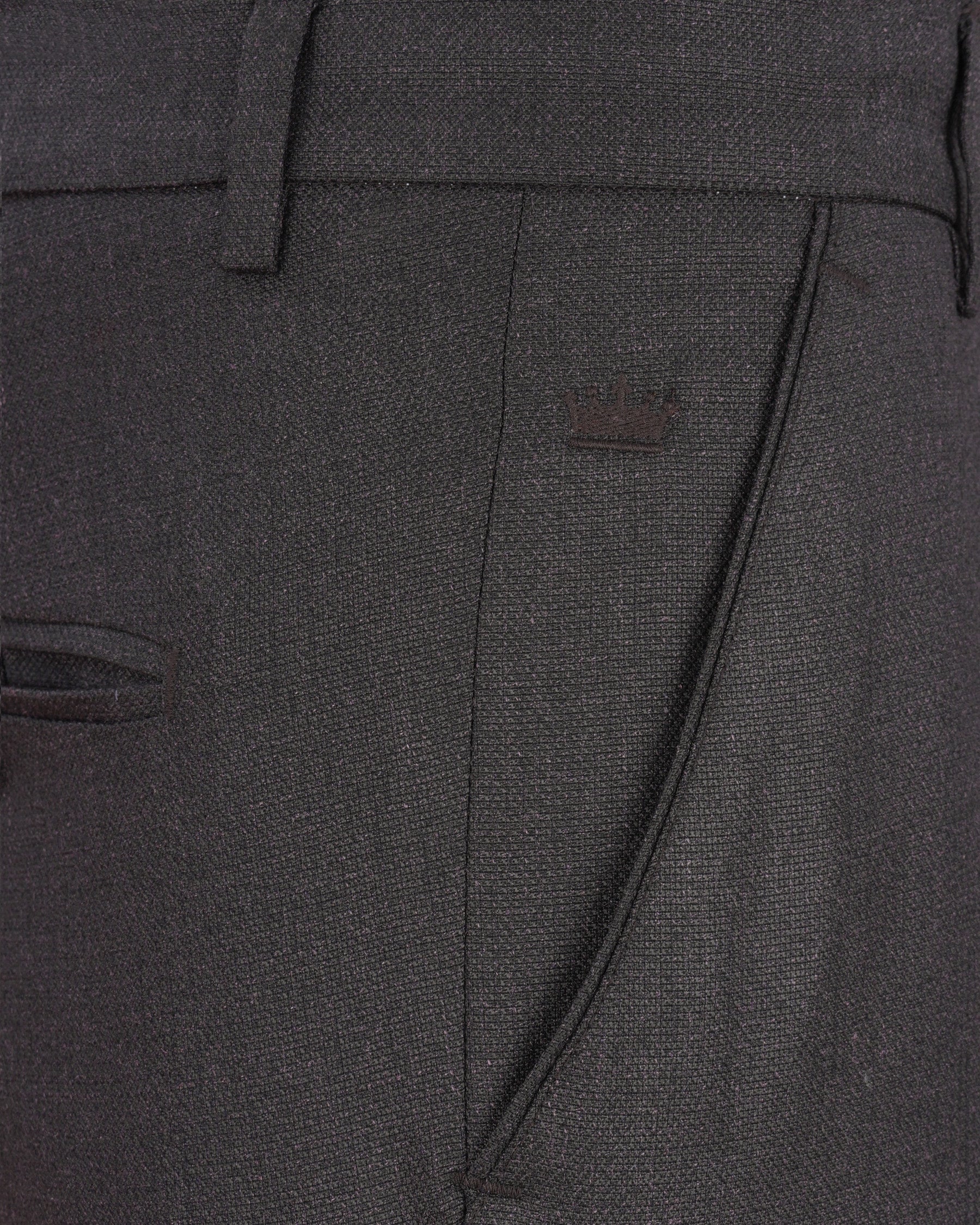 Vampire Gray Textured Pant T1933-28, T1933-30, T1933-32, T1933-34, T1933-36, T1933-38, T1933-40, T1933-42, T1933-44