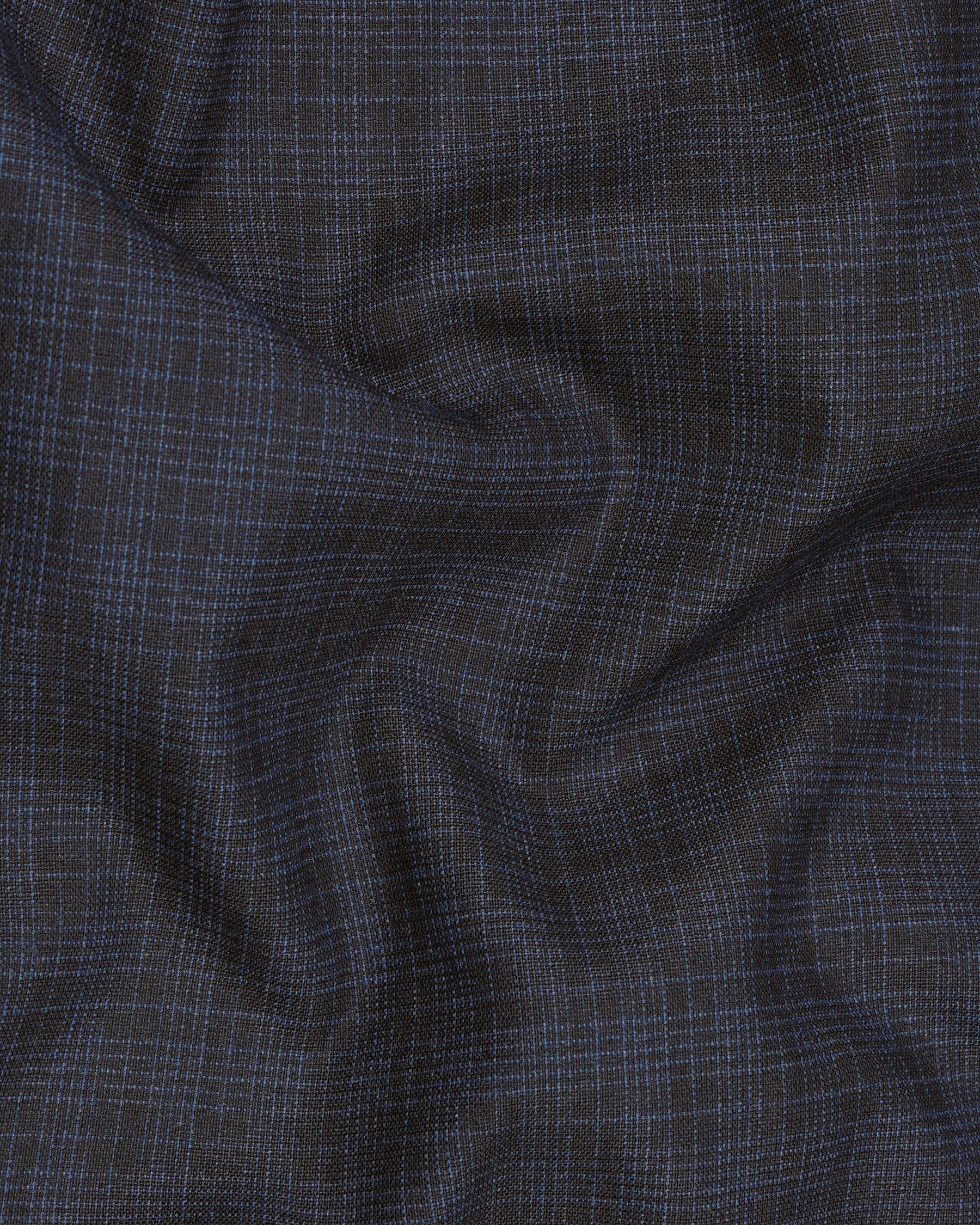 Ebony Clay Gray and Metallic Blue Plaid Pant T1939-28, T1939-30, T1939-32, T1939-34, T1939-36, T1939-38, T1939-40, T1939-42, T1939-44