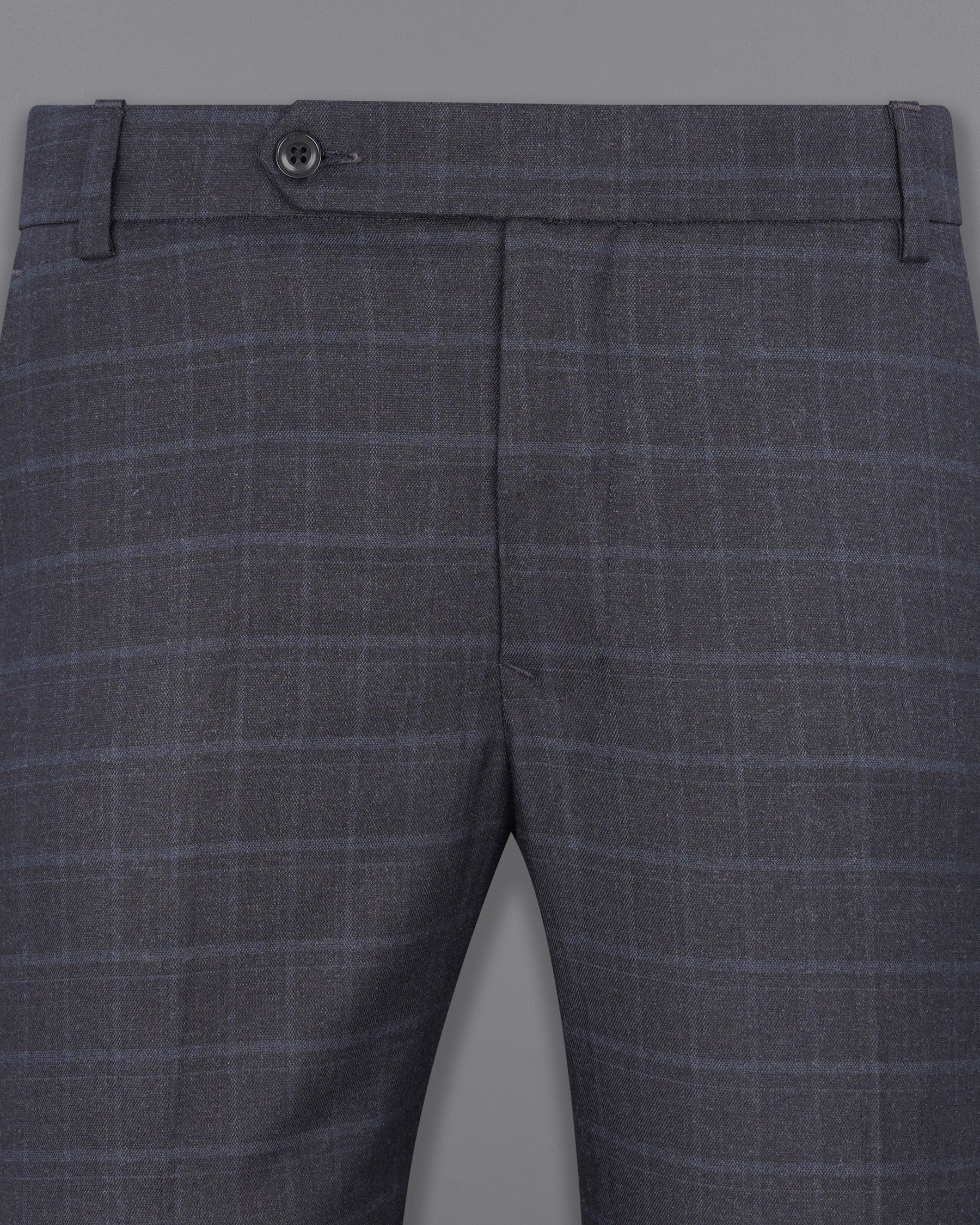 Thunder Gray Plaid Pant T1942-28, T1942-30, T1942-32, T1942-34, T1942-36, T1942-38, T1942-40, T1942-42, T1942-44 